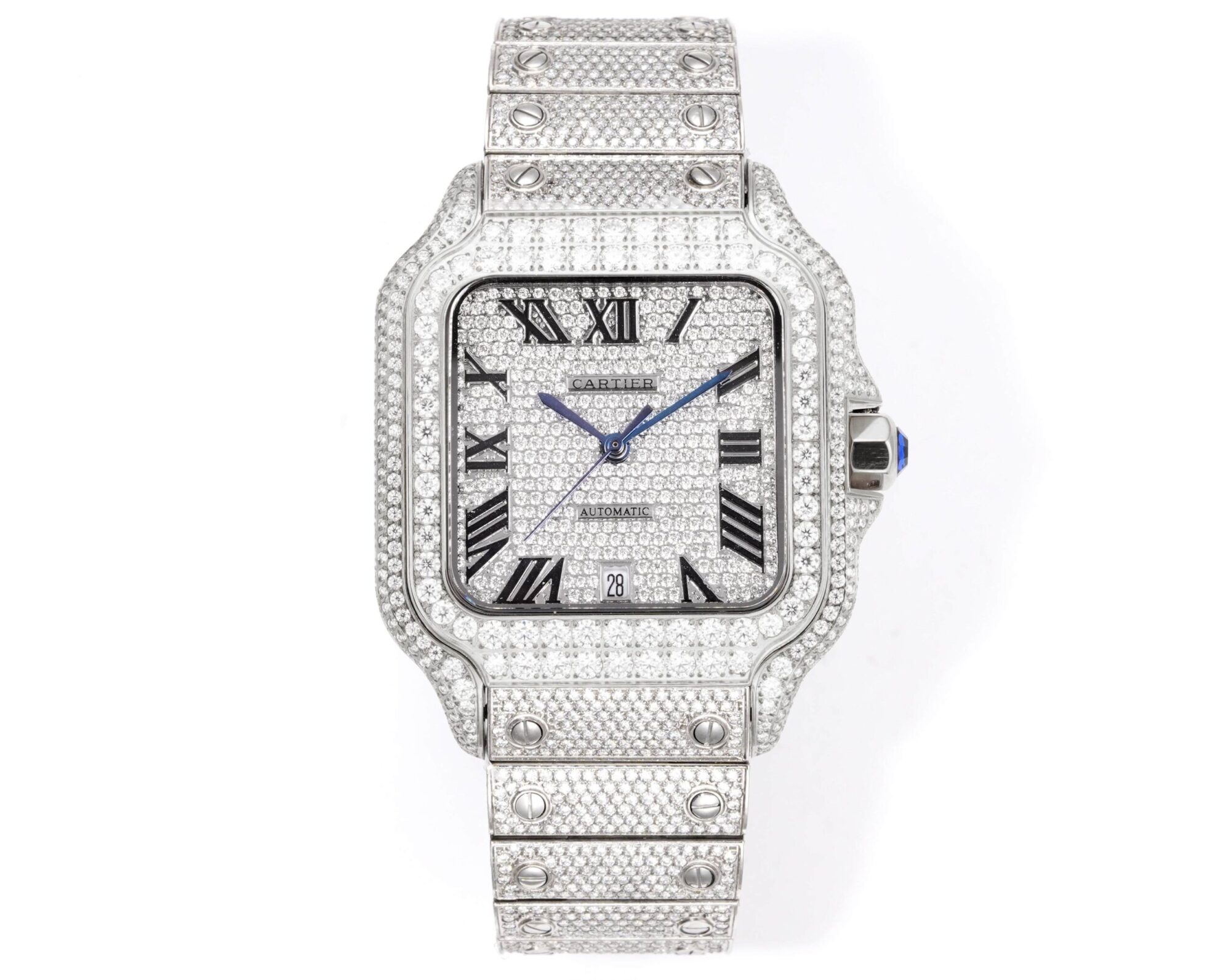 Cartier Santos Gypsophila Moissanite Edition