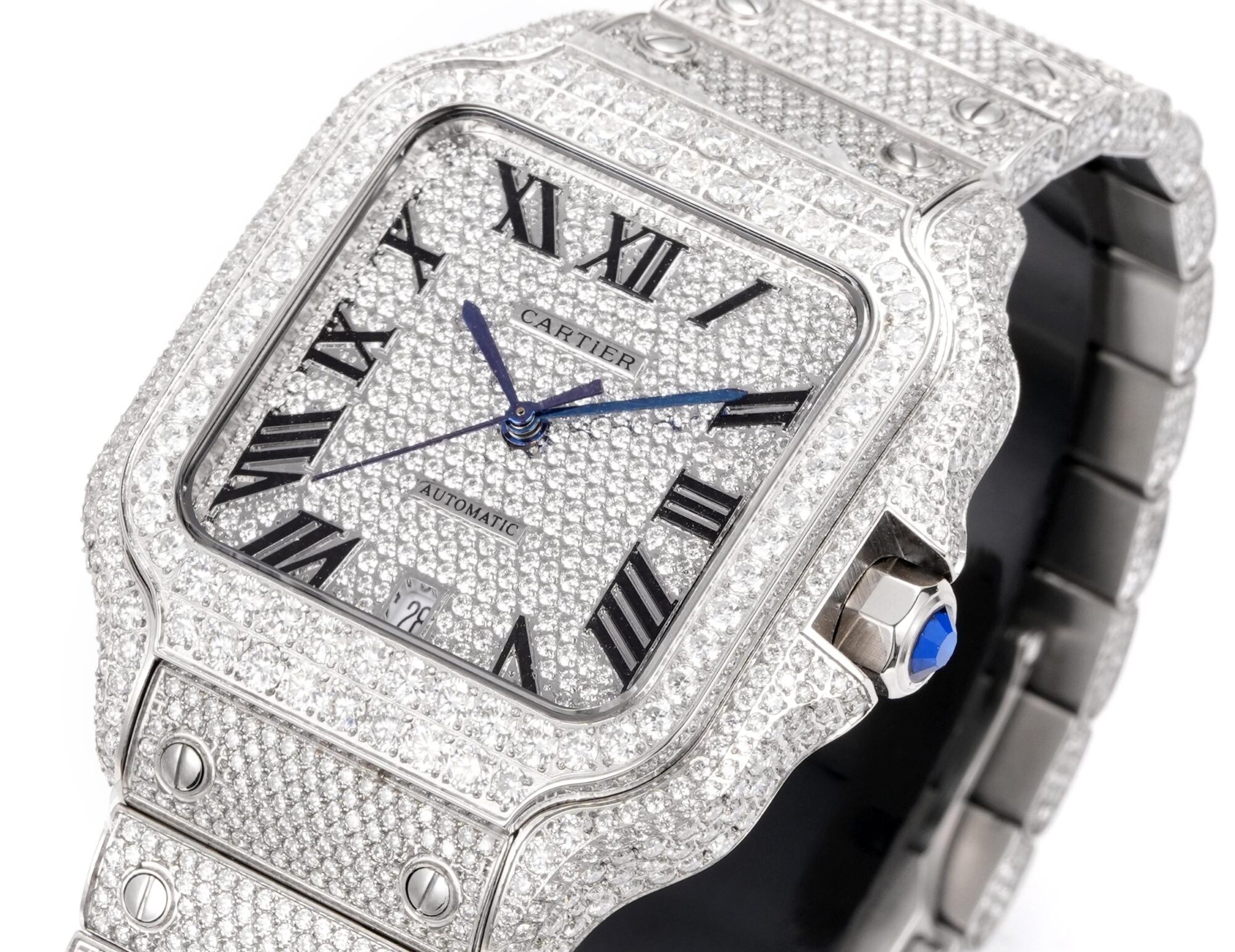 Cartier Santos Gypsophila Moissanite Edition - Image 10