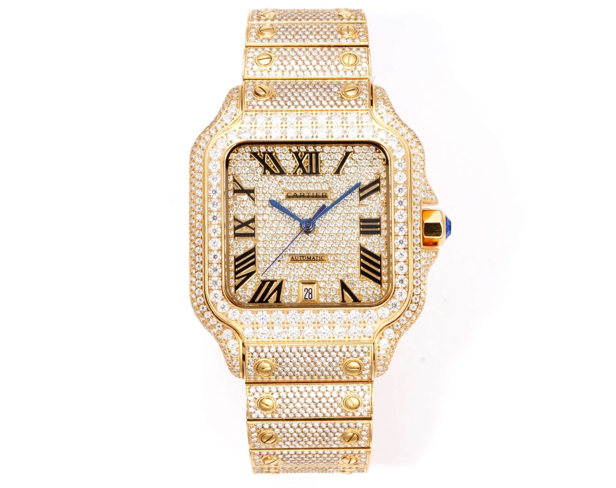 Cartier Santos Gypsophila Moissanite Edition