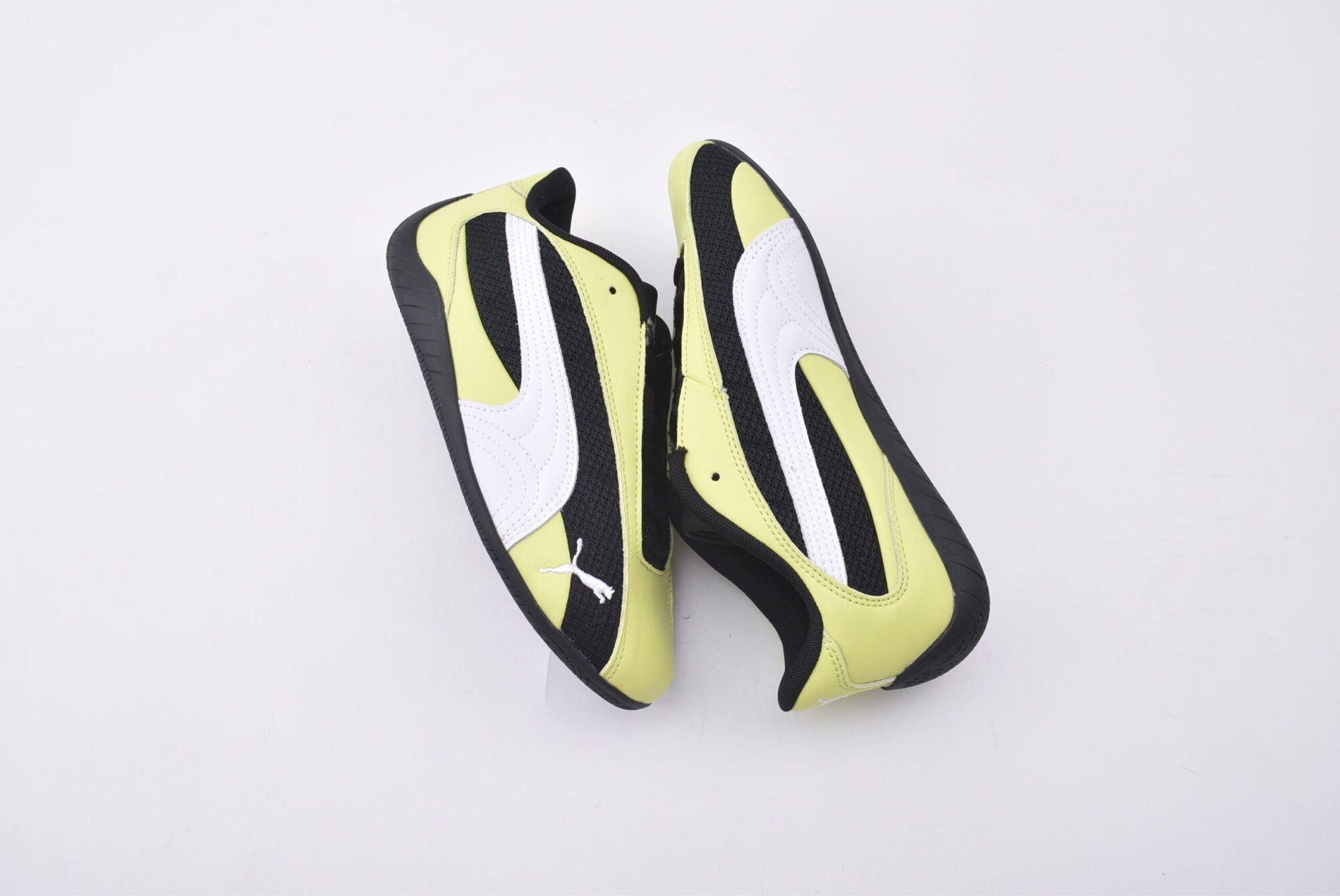 Puma Speedca Plus Racing Shoes （black, white and green） - Image 4