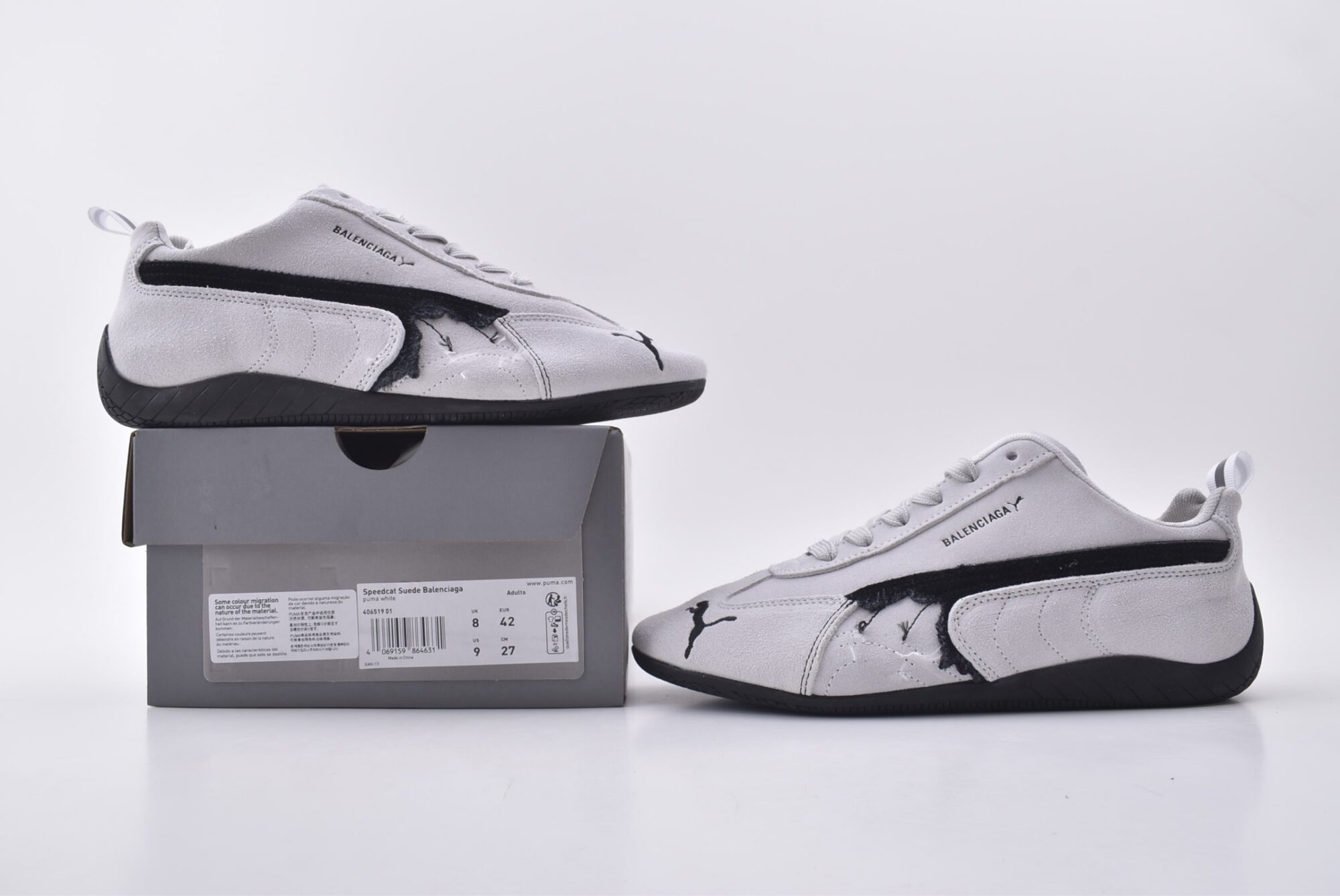 Puma x Balenciaga joint sneakers （Grayish black） - Image 9