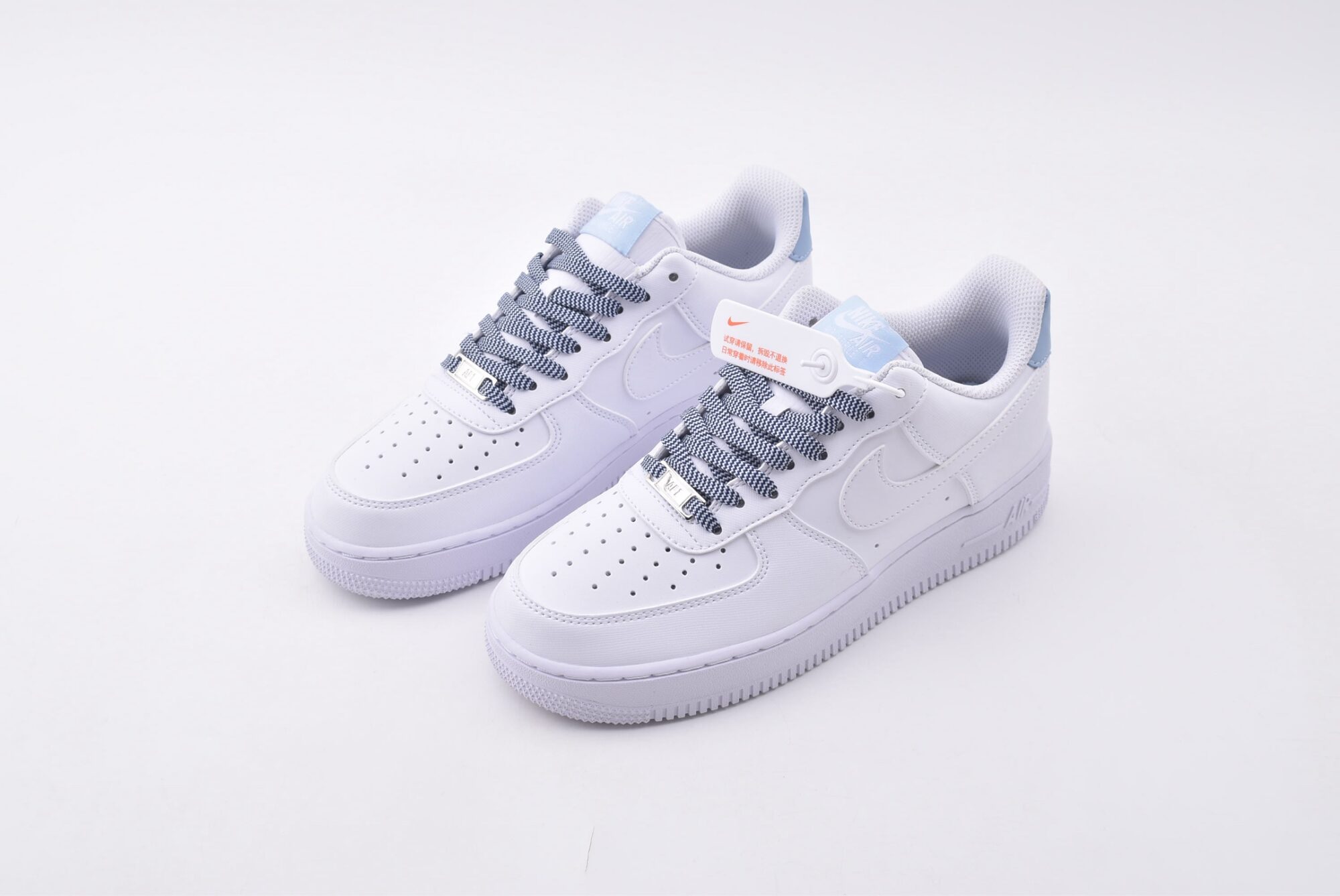 Nike Air Force 1 AF1（White and blue） - Image 2
