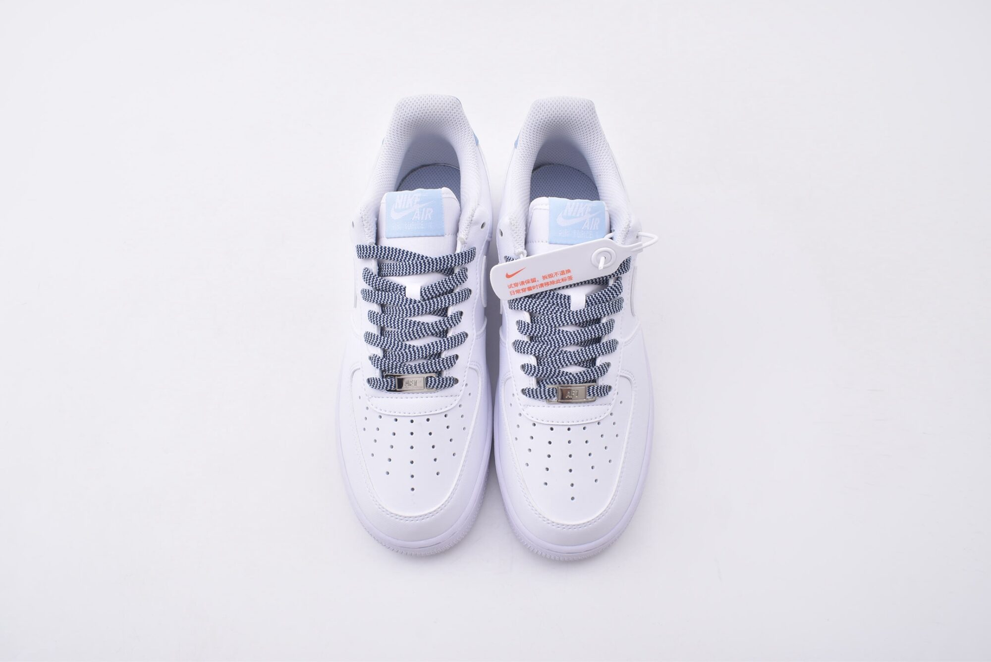 Nike Air Force 1 AF1（White and blue） - Image 3