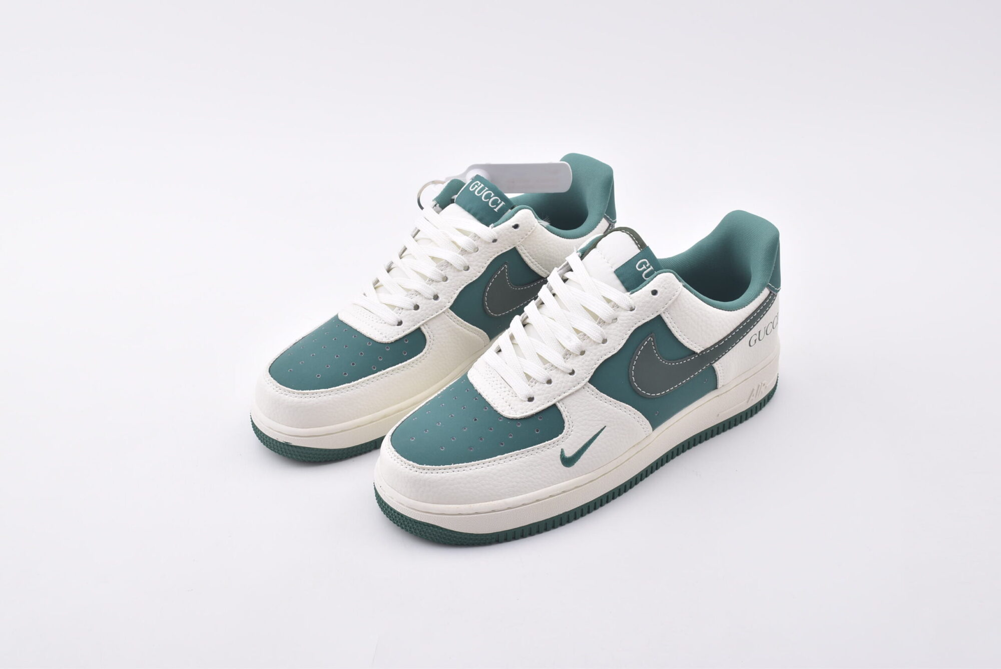 Nike Air Force 1 AF1(white and green) - Image 2