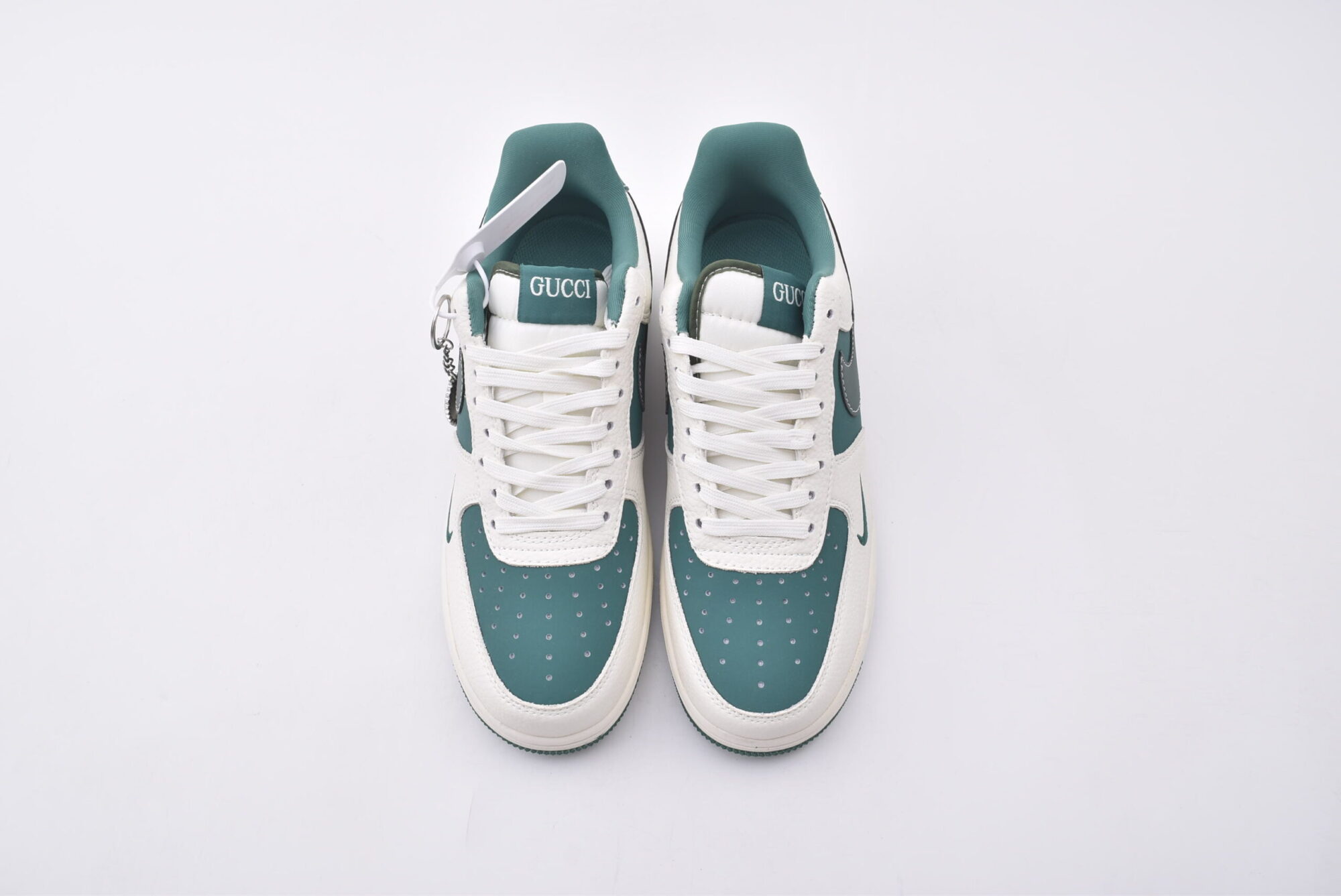 Nike Air Force 1 AF1(white and green) - Image 3
