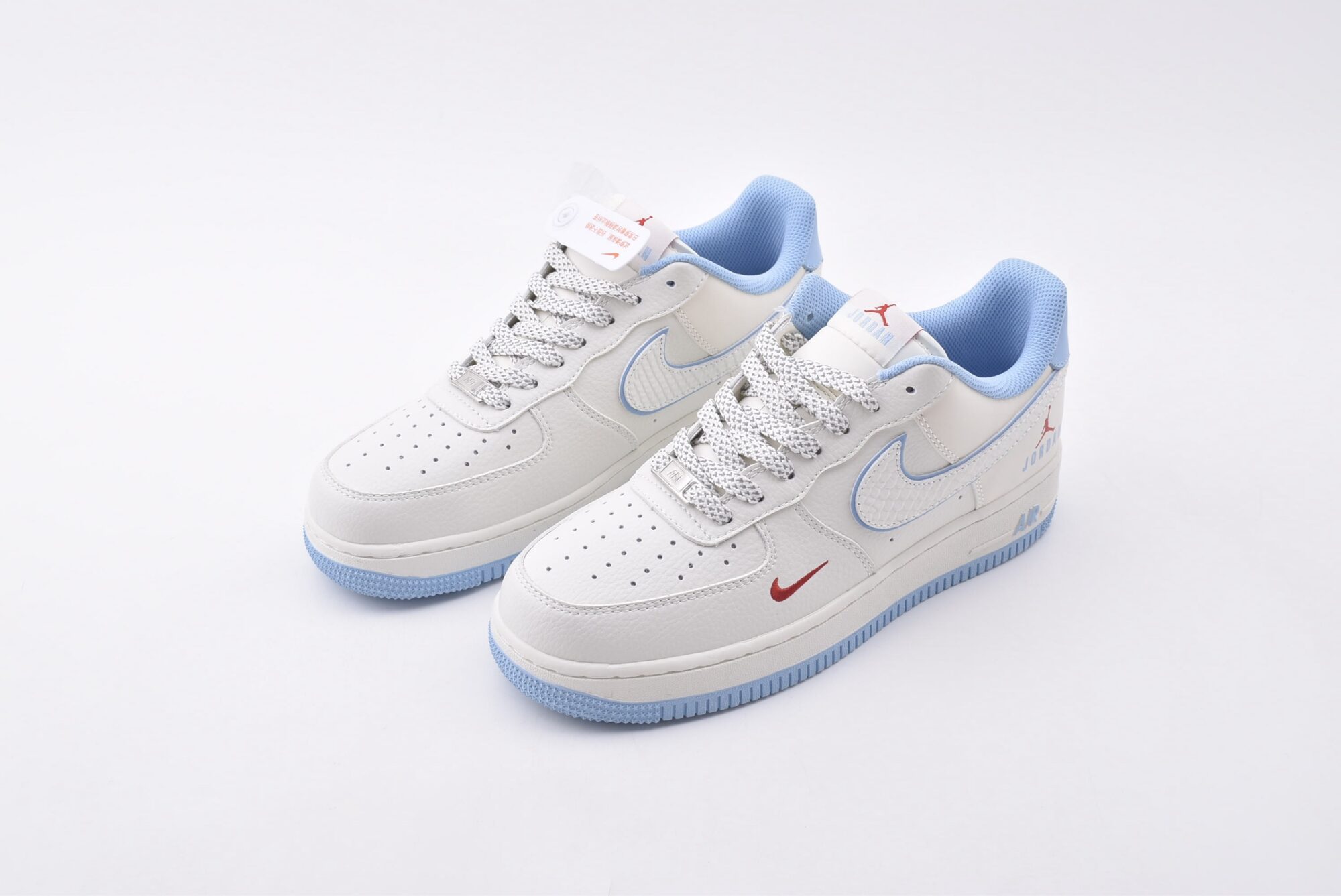 Nike Air Force 1 AF1（White and blue） - Image 2