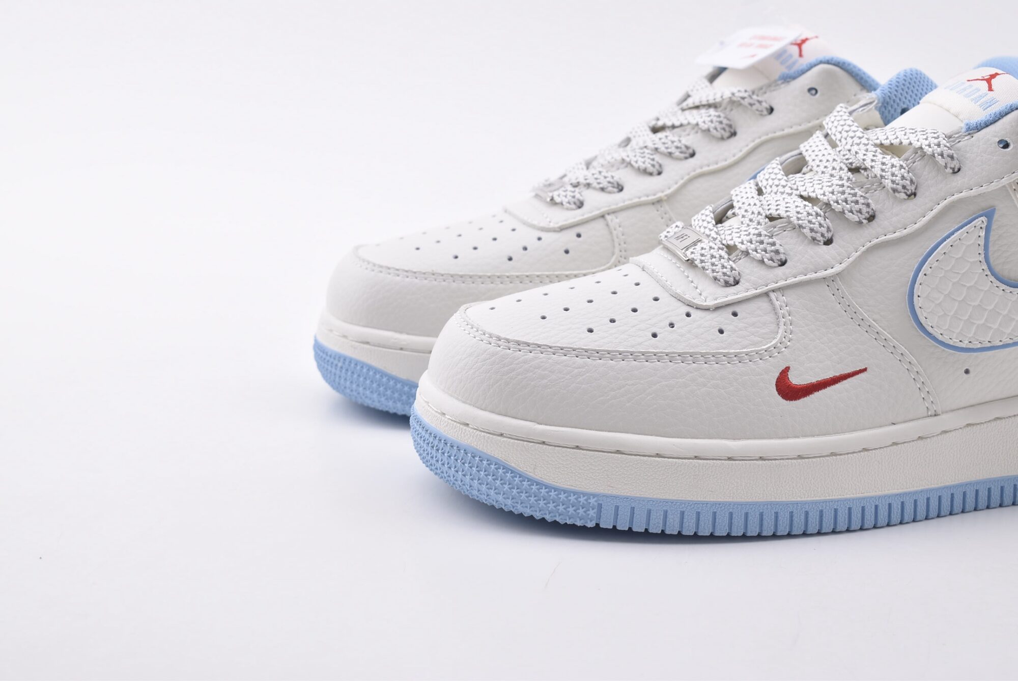 Nike Air Force 1 AF1（White and blue） - Image 5