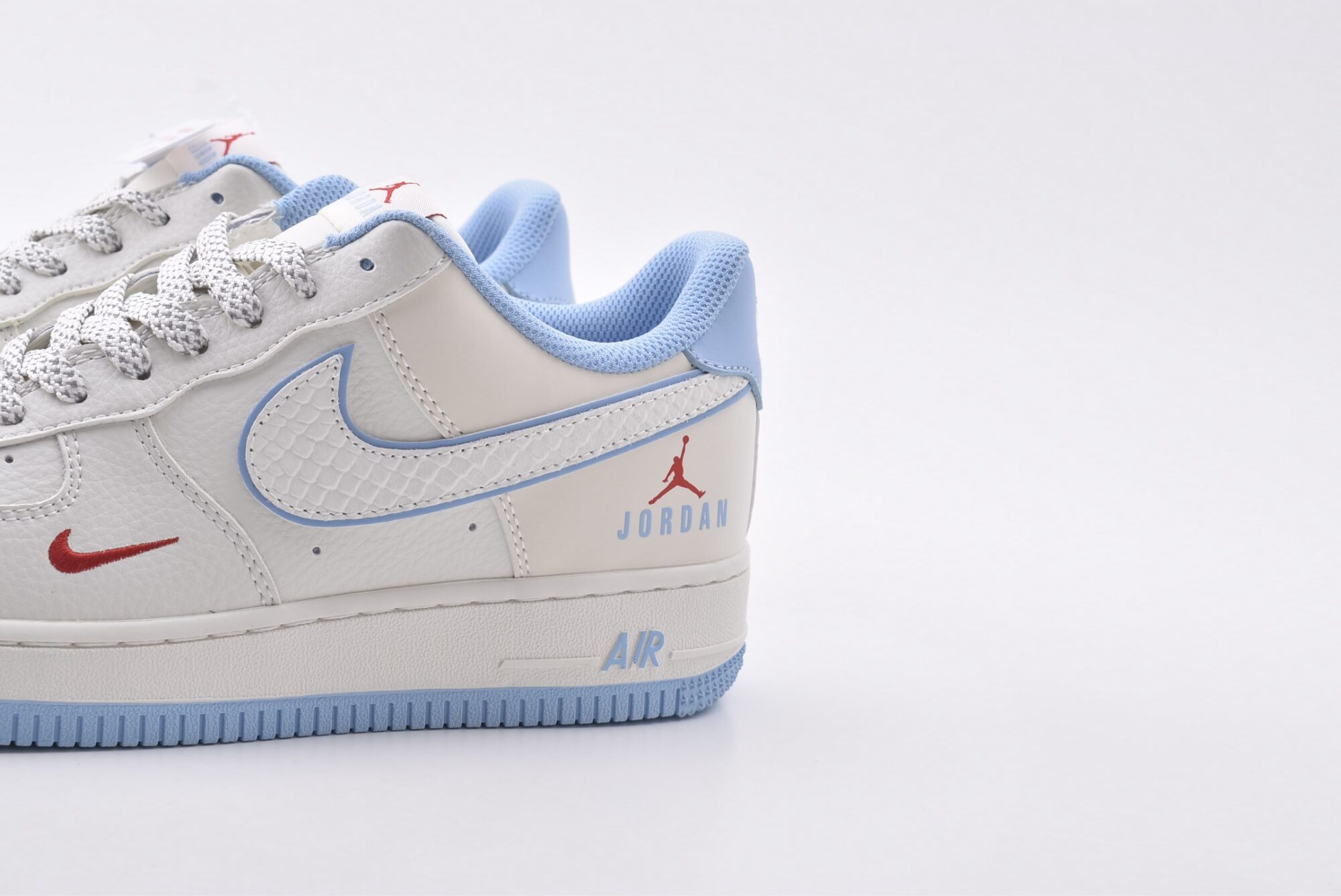 Nike Air Force 1 AF1（White and blue） - Image 6