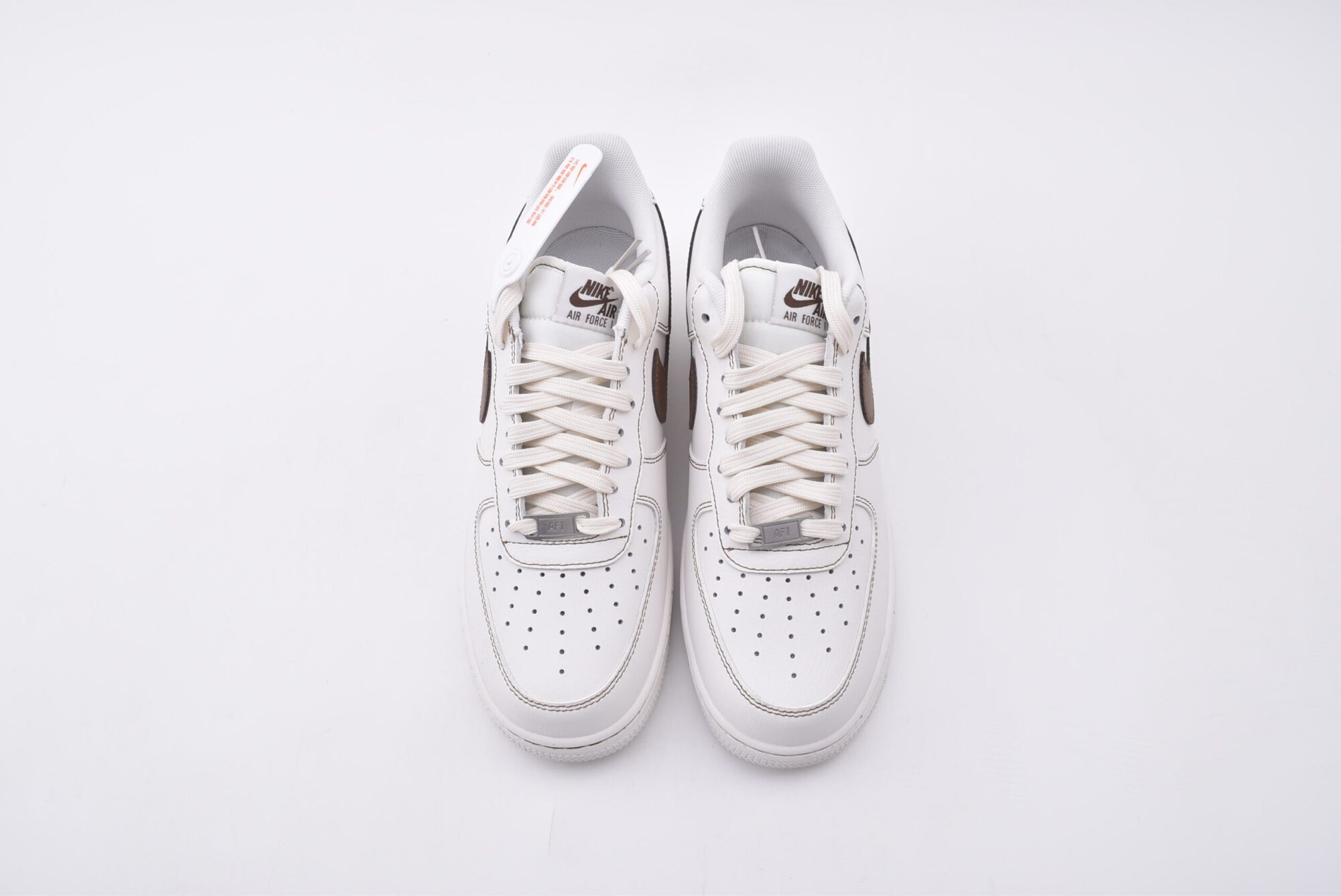 Nike Air Force 1(white brown) - Image 3