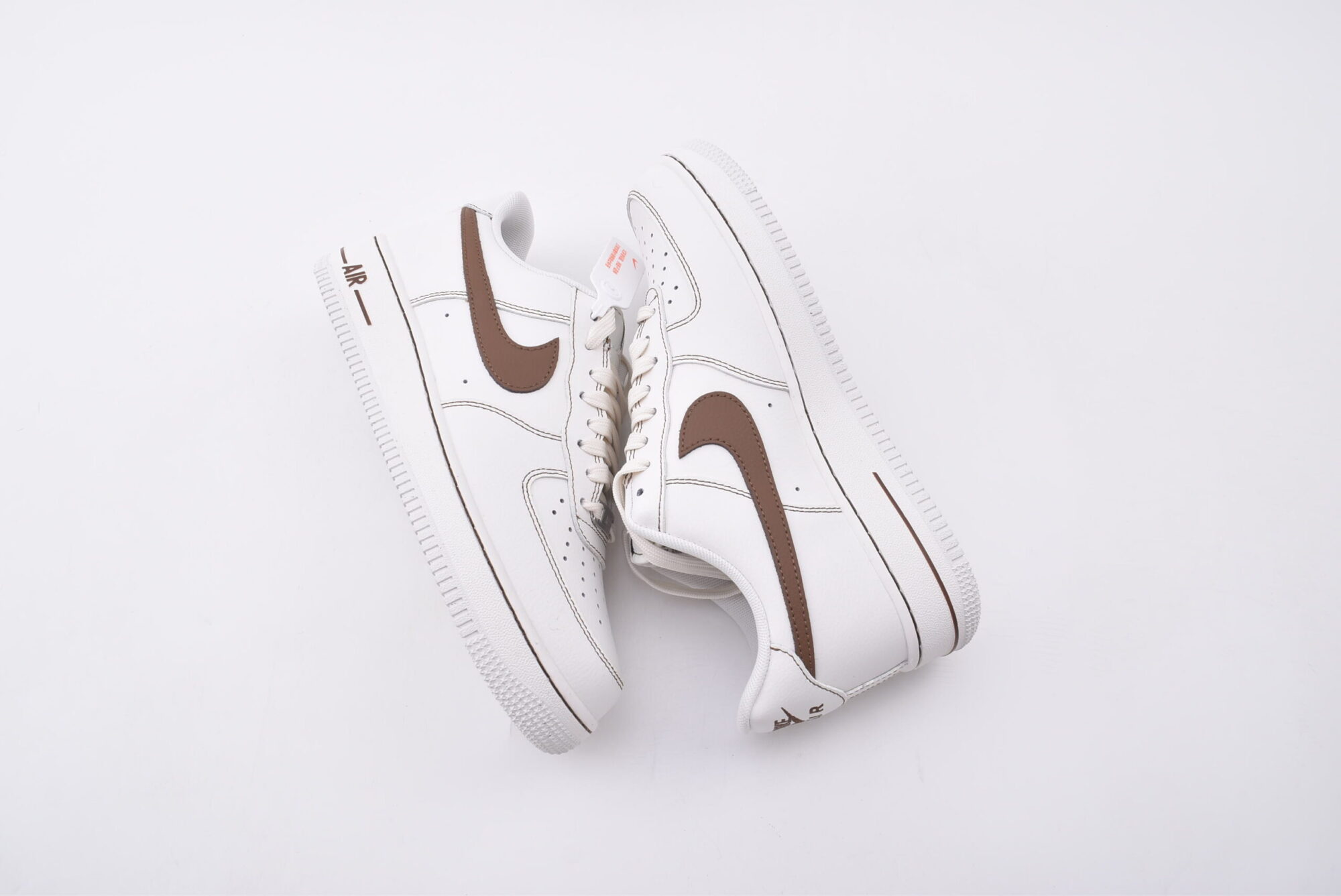 Nike Air Force 1(white brown) - Image 4
