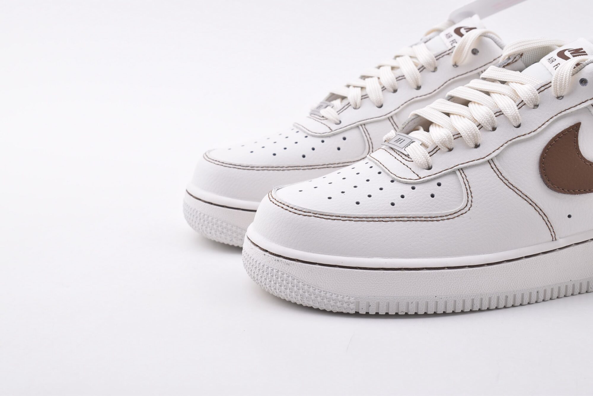 Nike Air Force 1(white brown) - Image 5