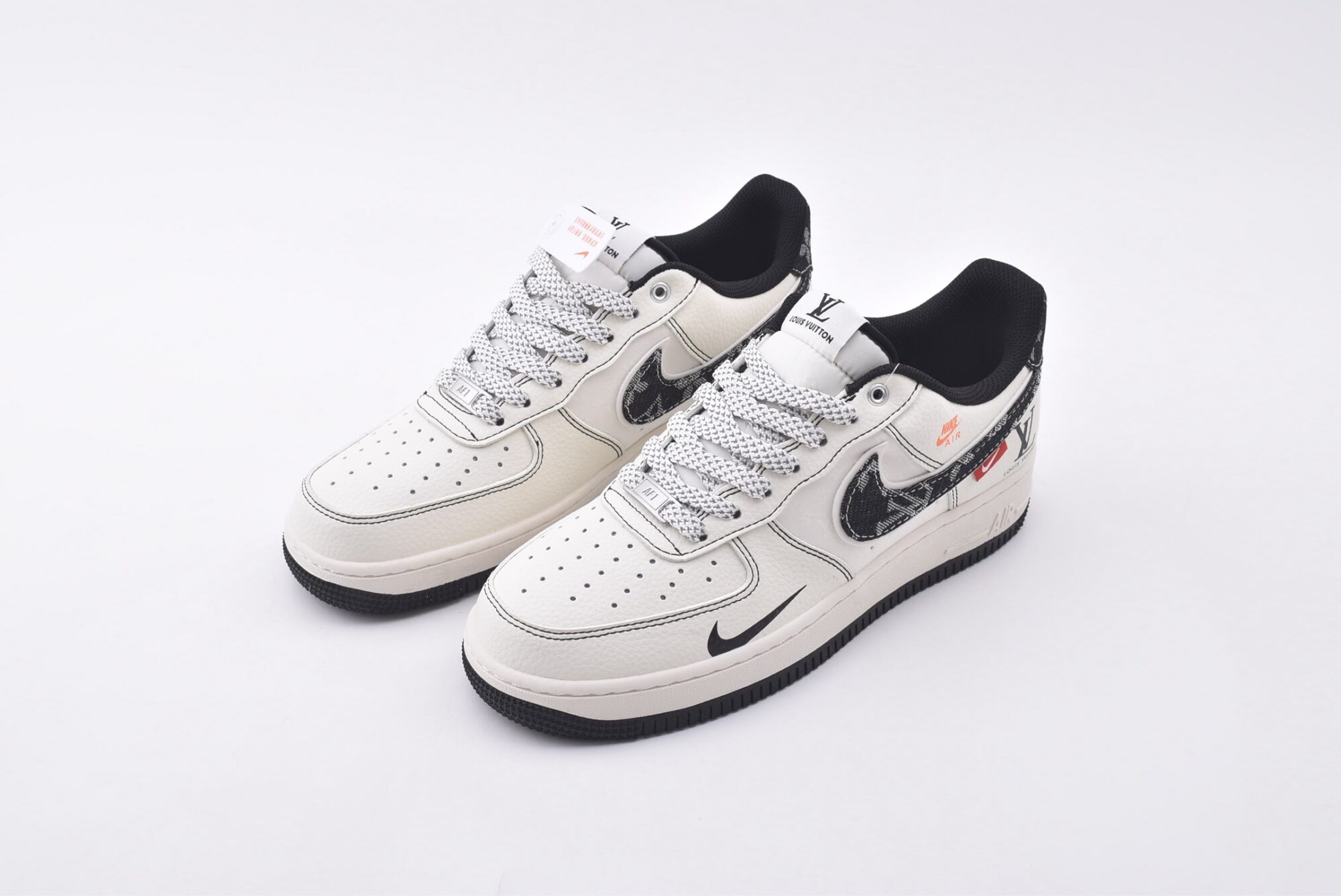 Nike Air Force 1(White and Black) - Image 2