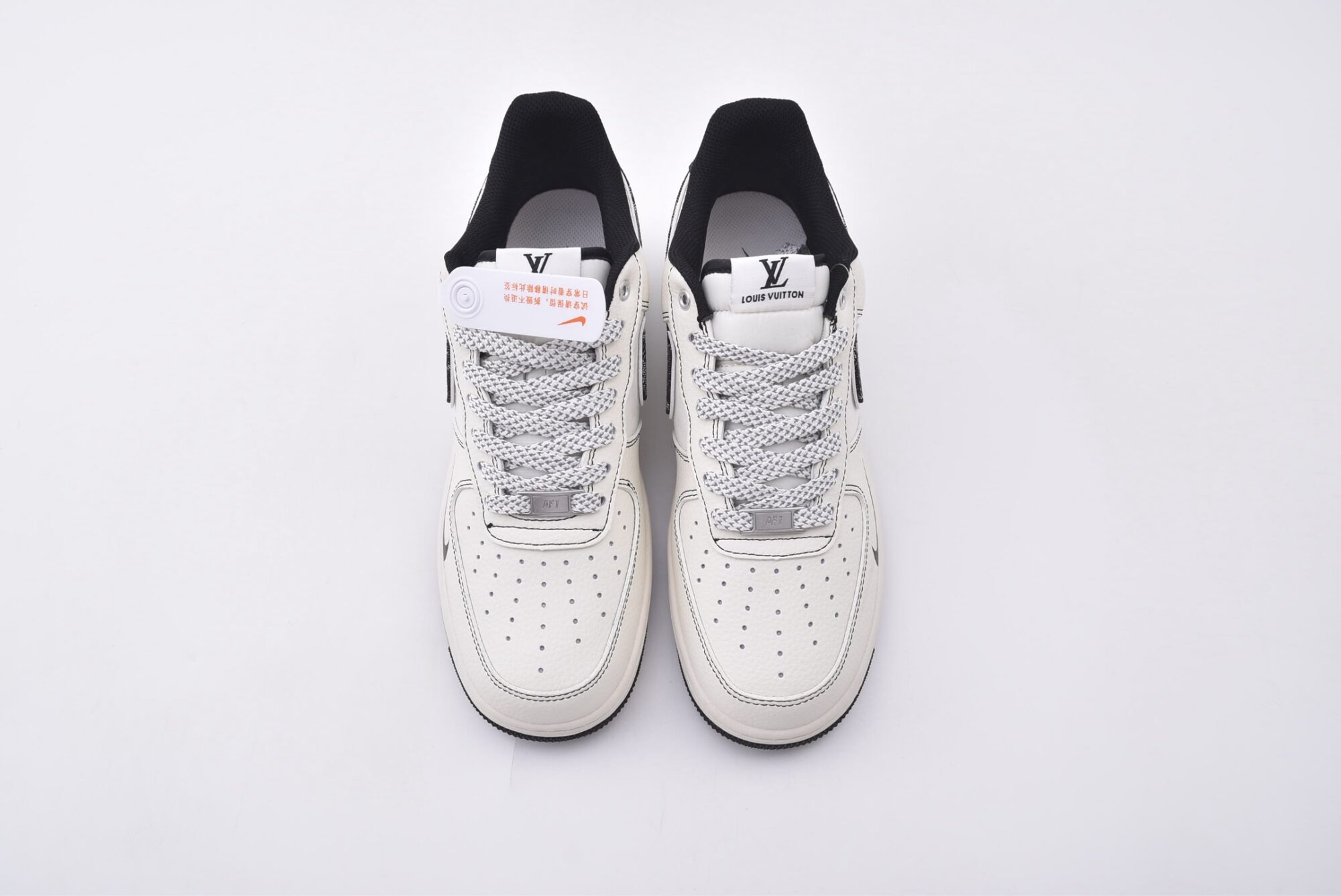 Nike Air Force 1(White and Black) - Image 3