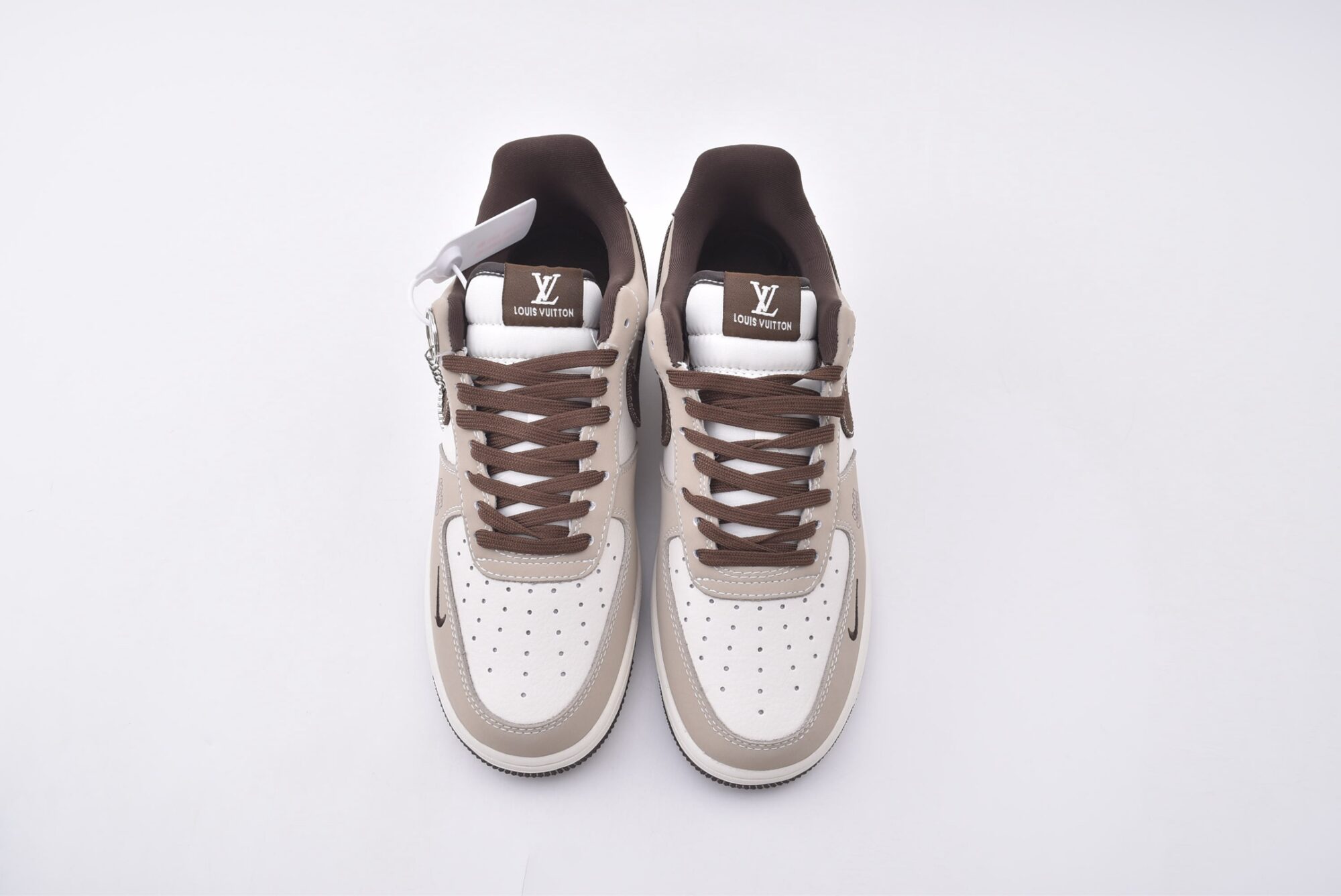 Nike Air Force 1(white brown) - Image 2