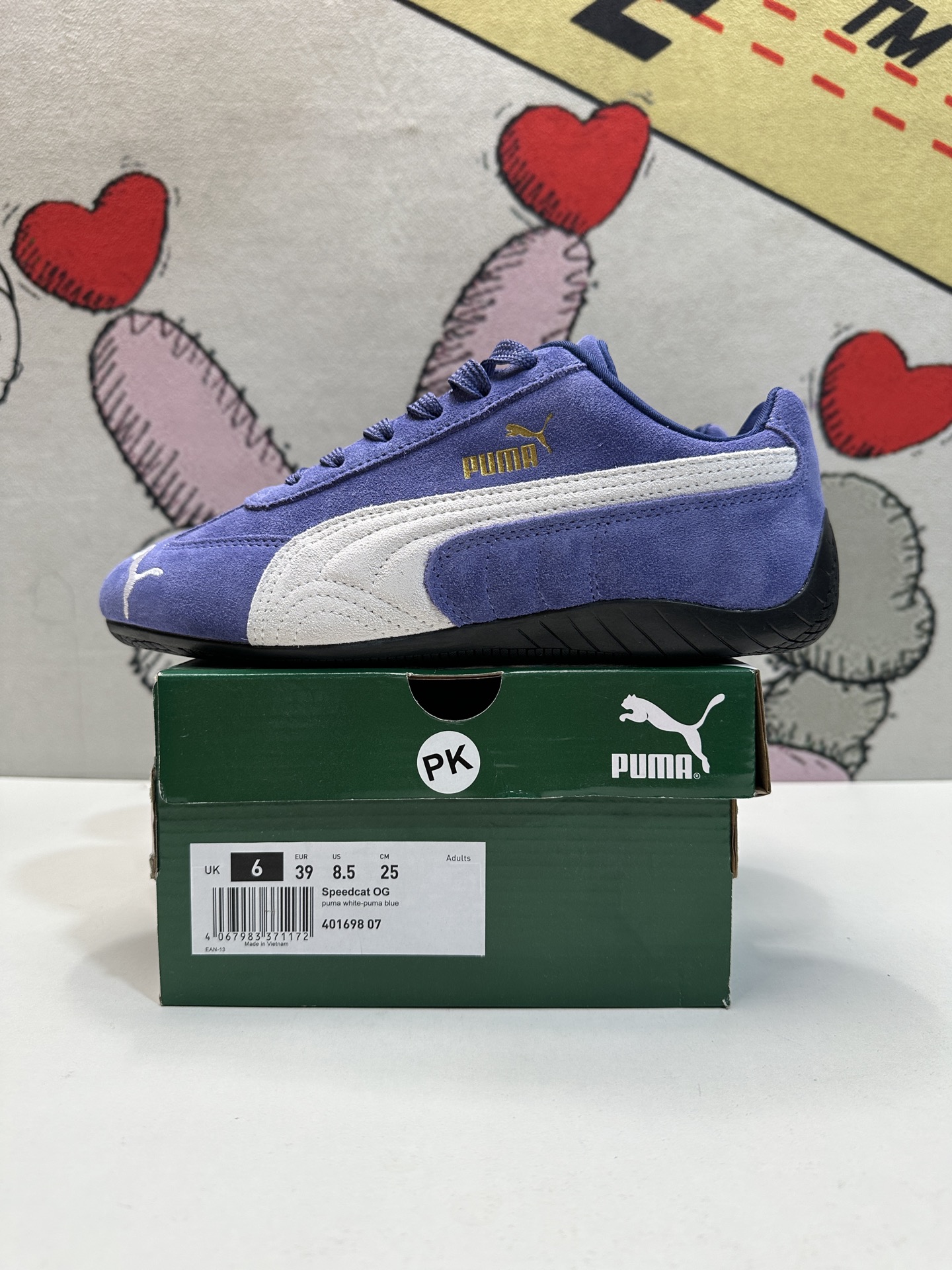 puma/puma speedcat sd billys suede （blue and white）