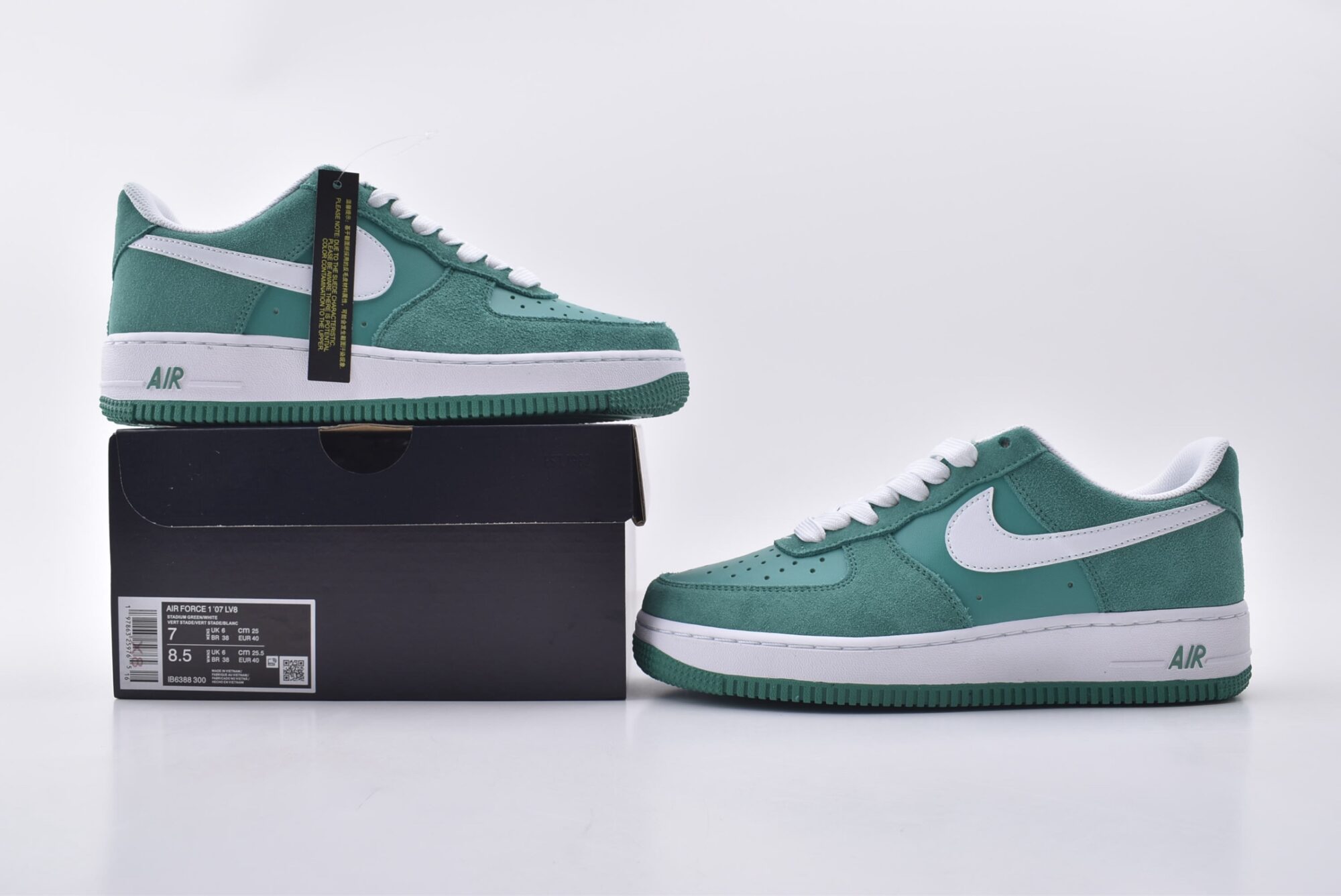 Nike Air Force 1(Green and White) - Image 9