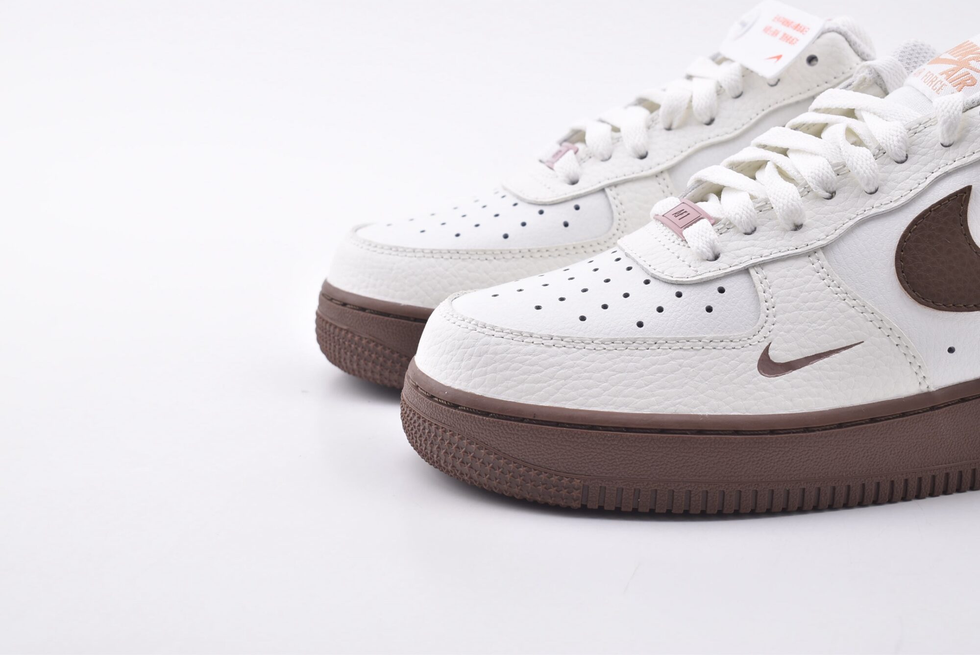 Nike Air Force 1(white brown) - Image 5