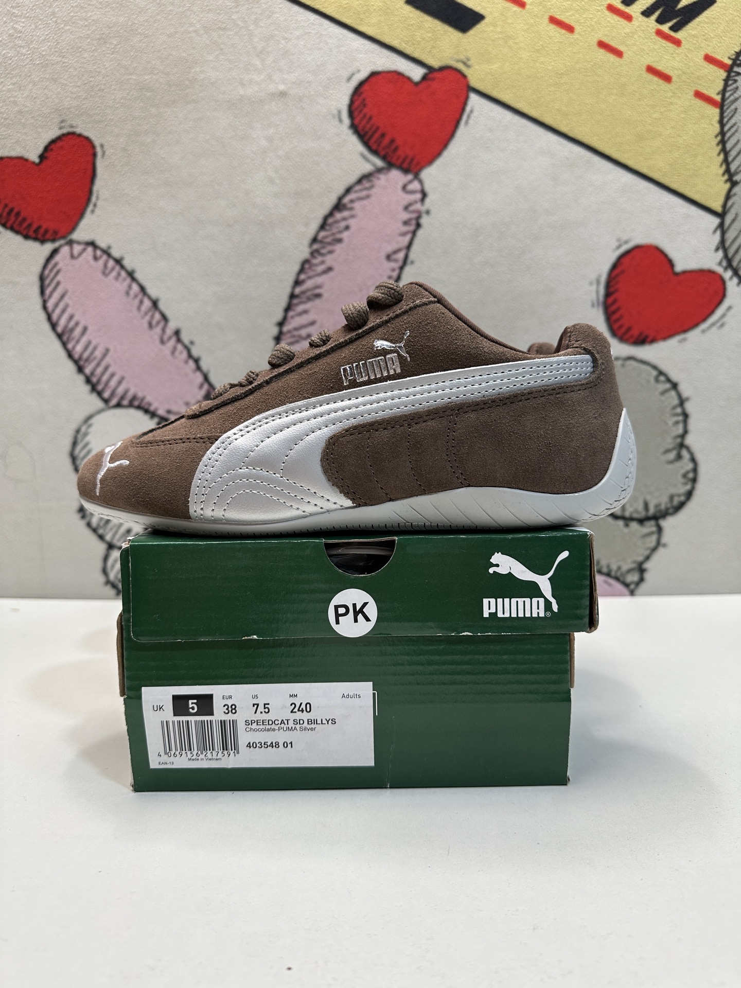 puma/puma speedcat sd billys suede （brown silver）