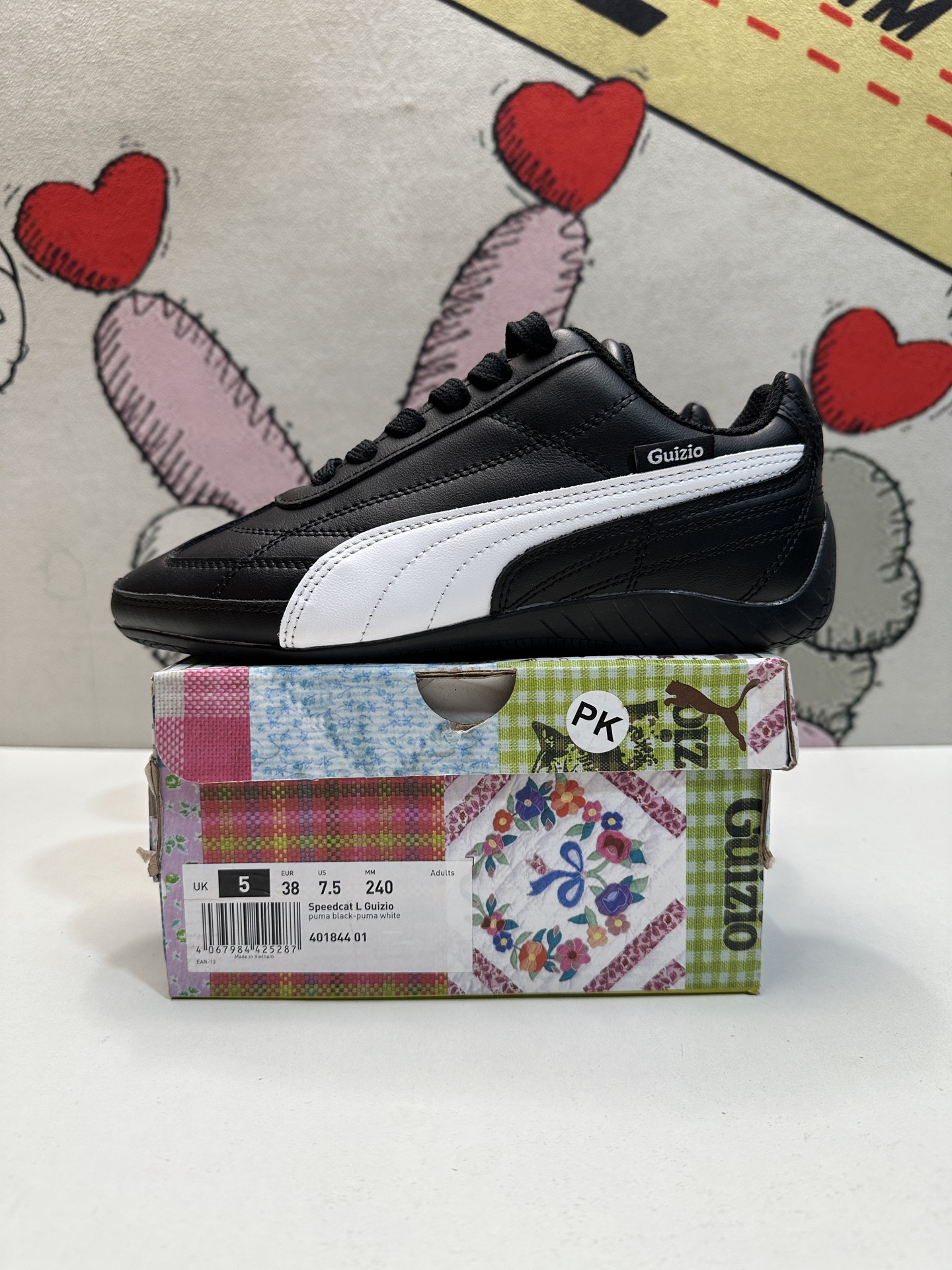 Puma Speedcat LTH Leather  （Black and white）