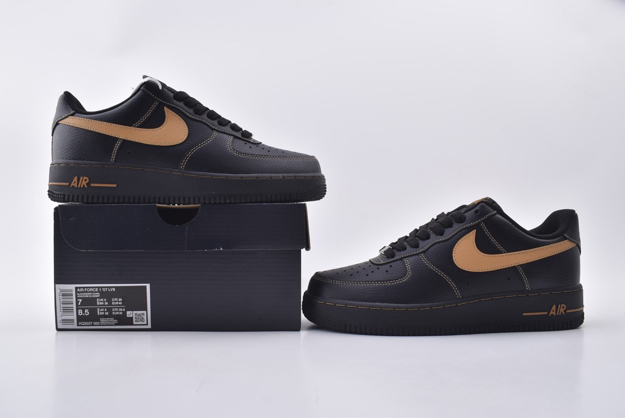 Nike Air Force 1(Dark brown) - Image 9