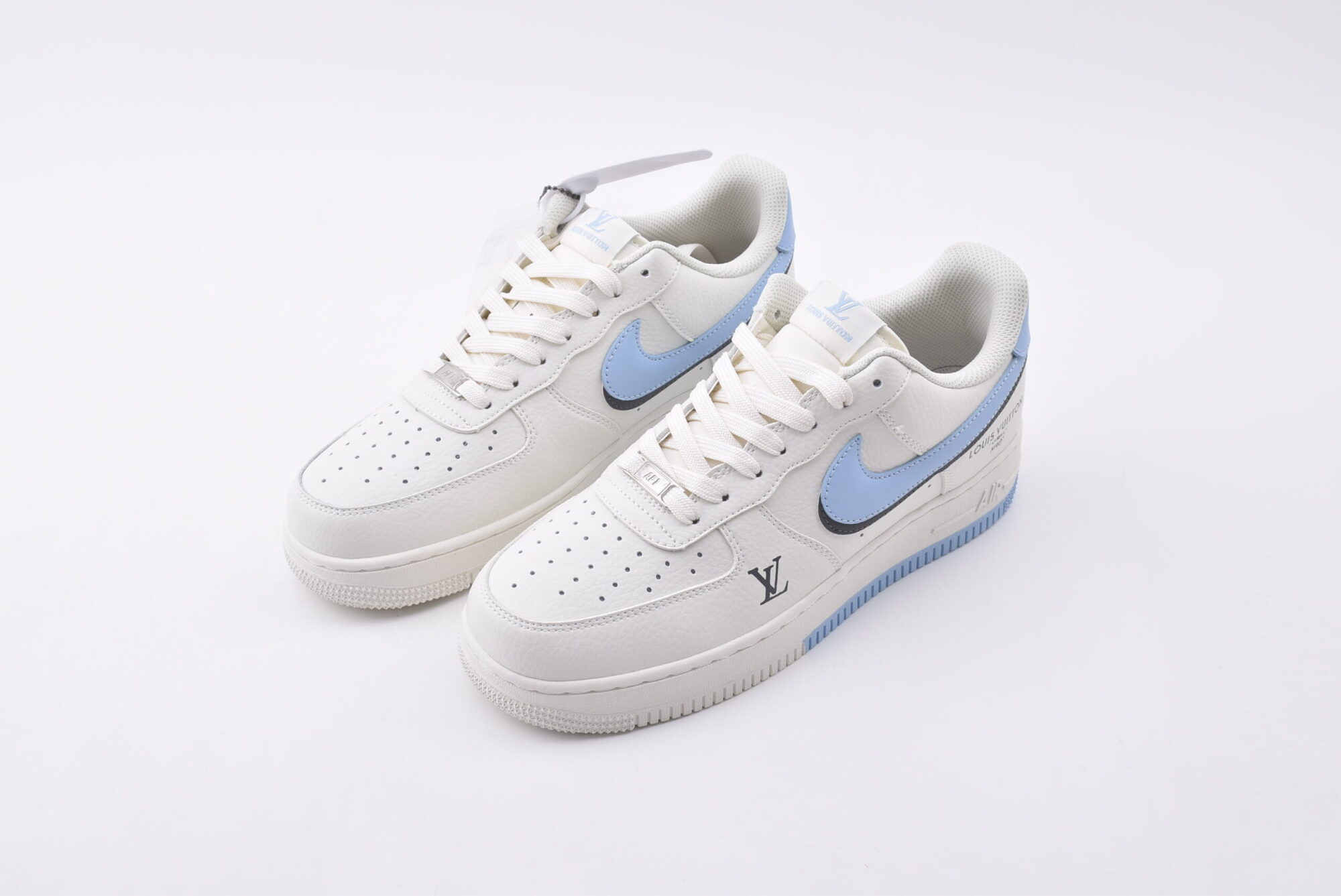nike air force 1(white, blue and black)