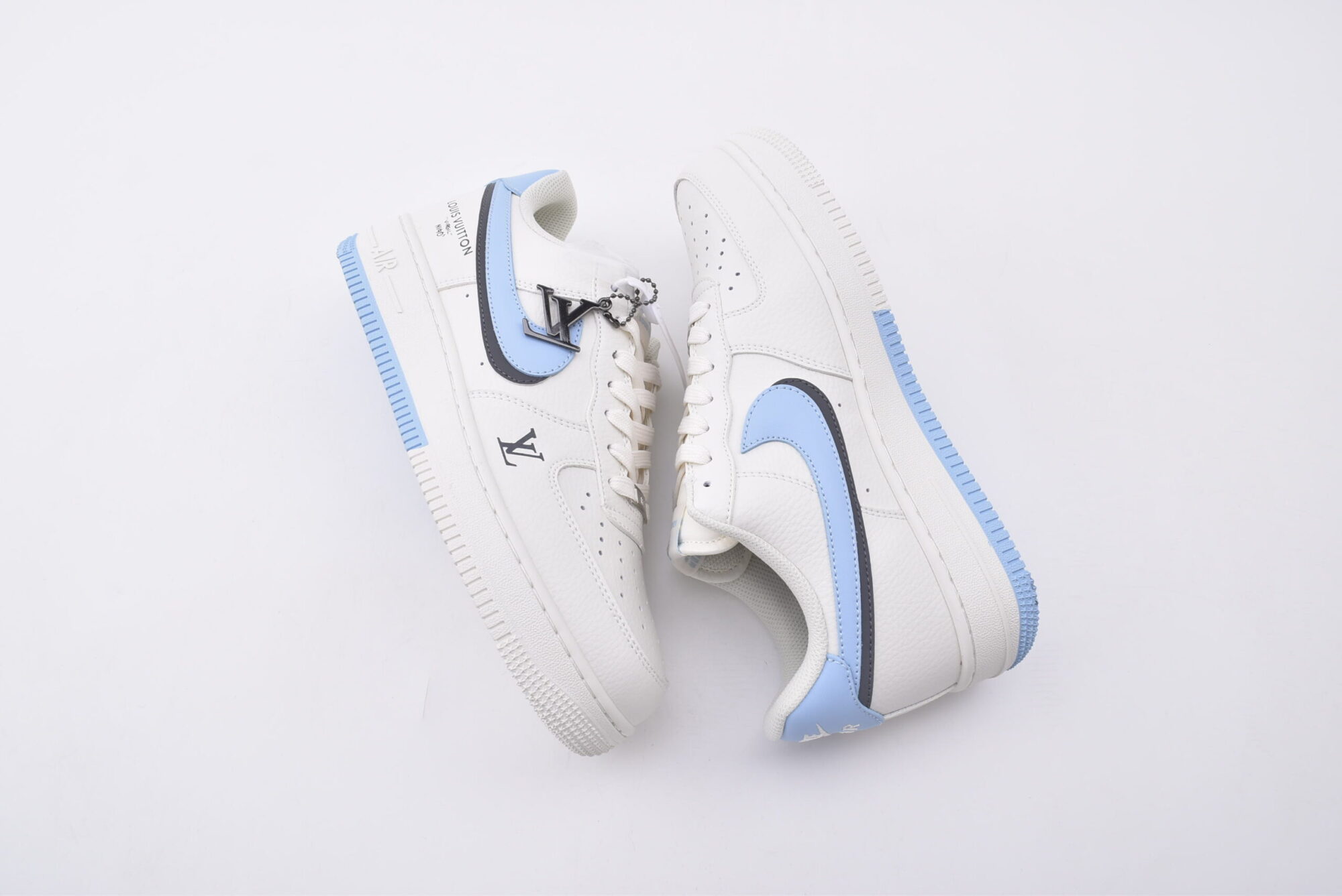 nike air force 1(white, blue and black)