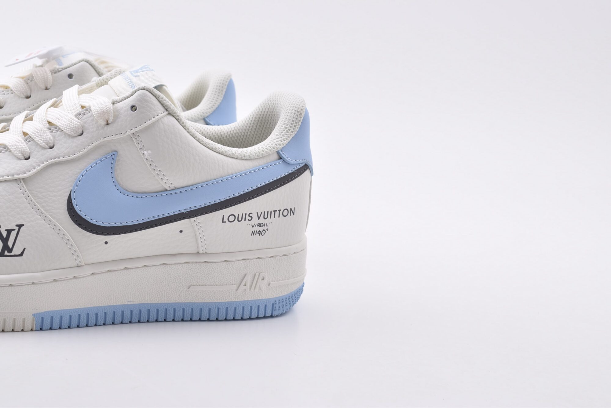 nike air force 1(white, blue and black)