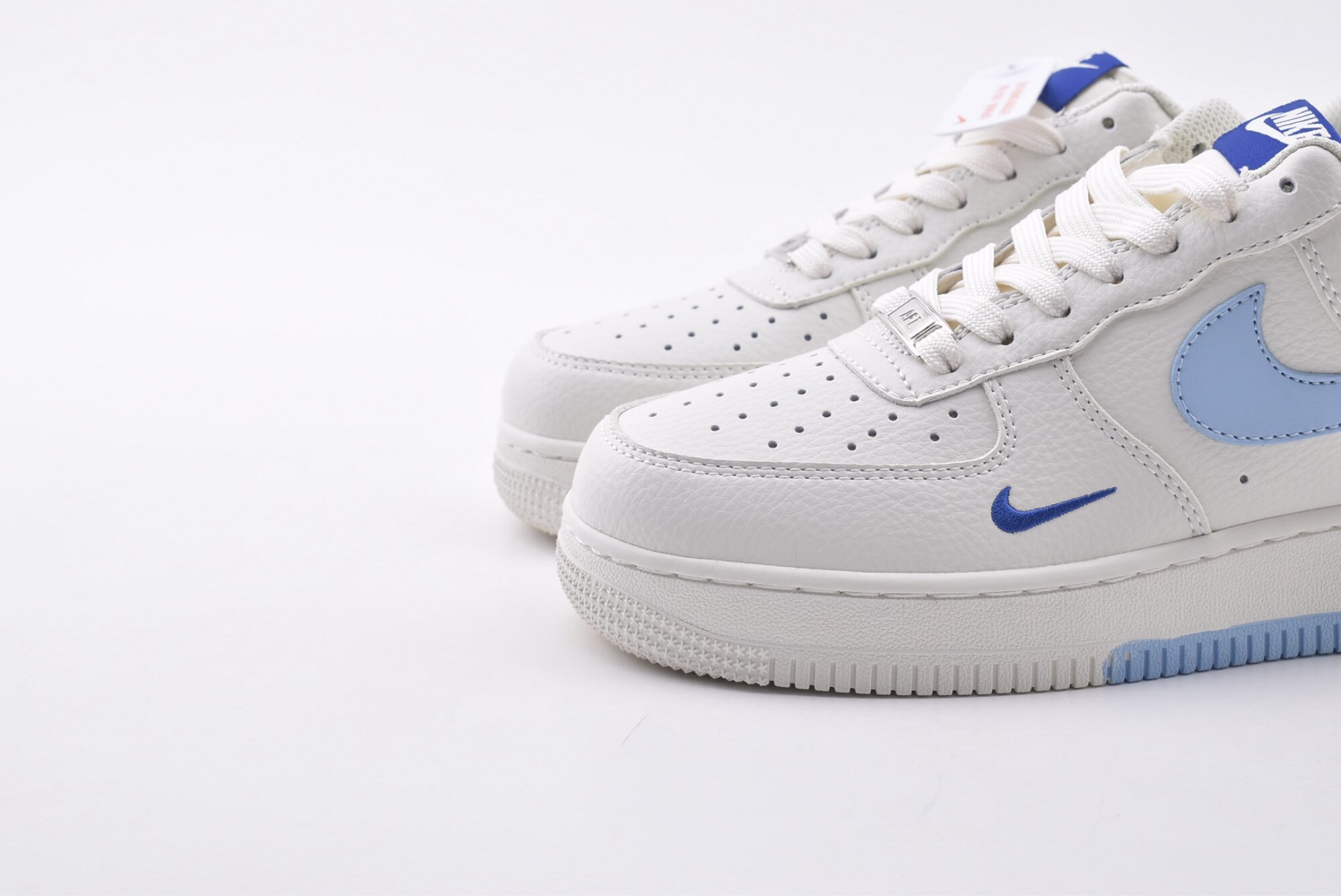 nike air force 1 customized version(white and blue)