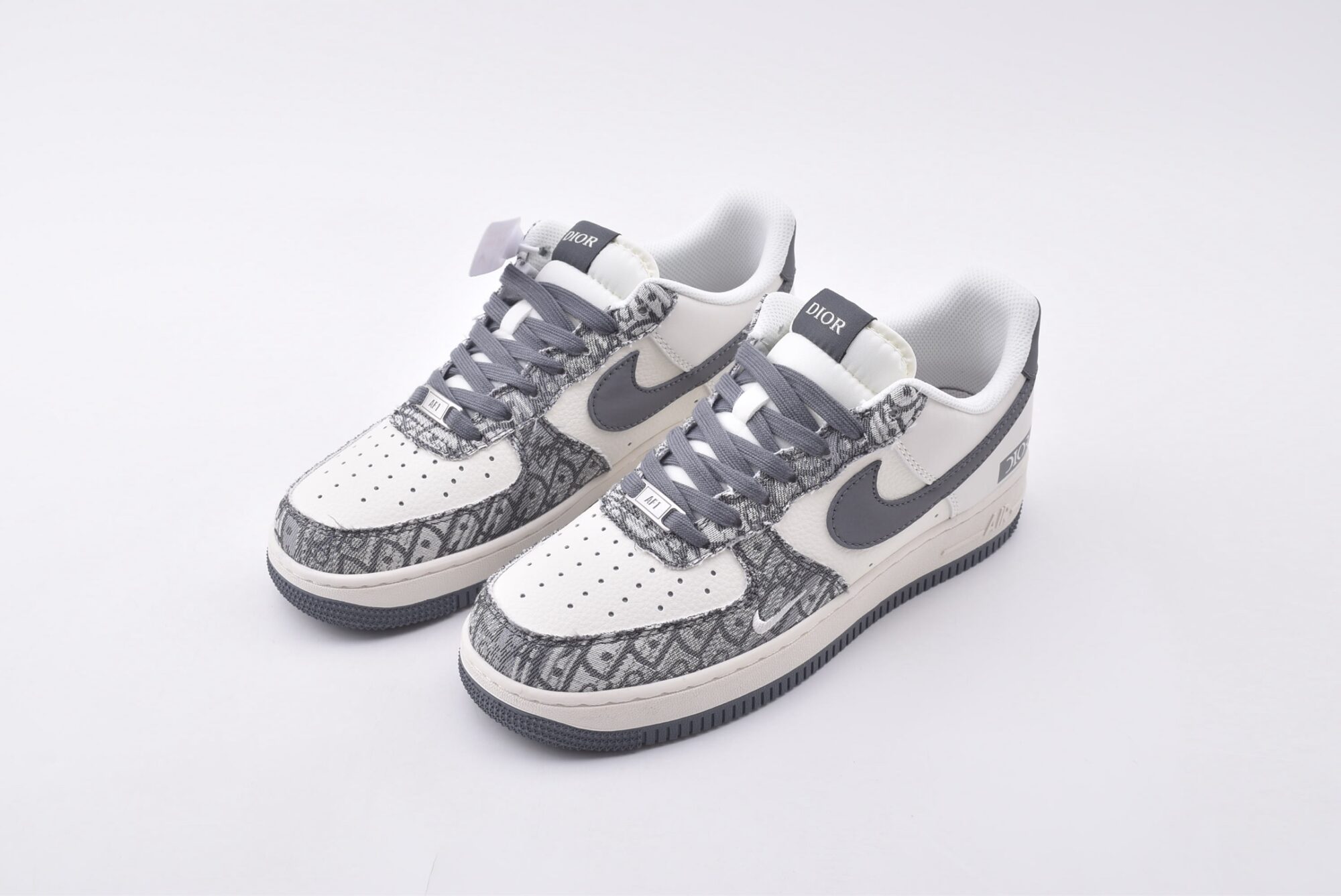 nike air force 1 customized version(white gray)
