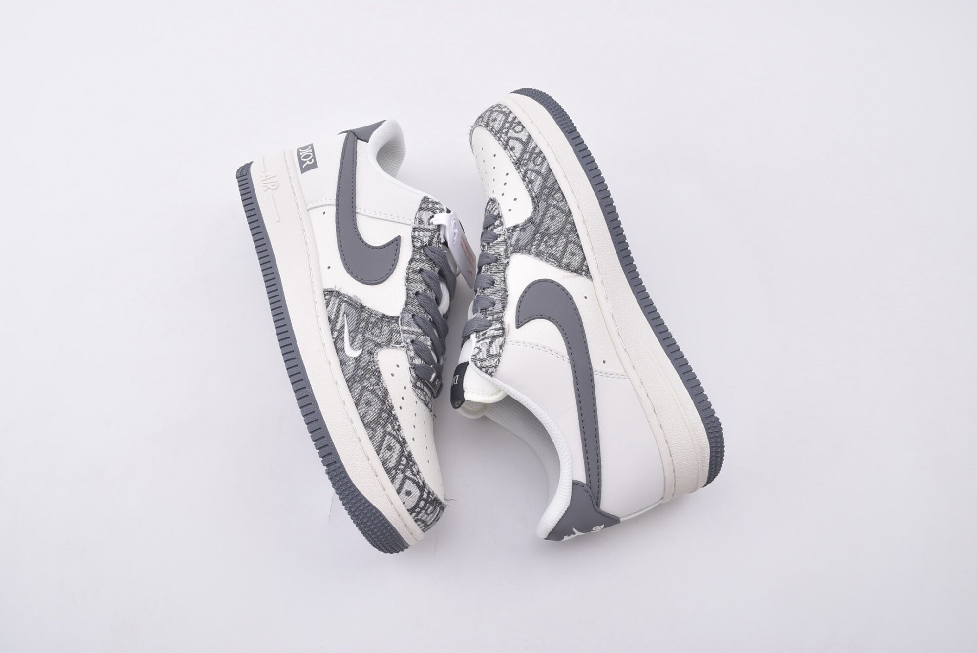 nike air force 1 customized version(white gray)