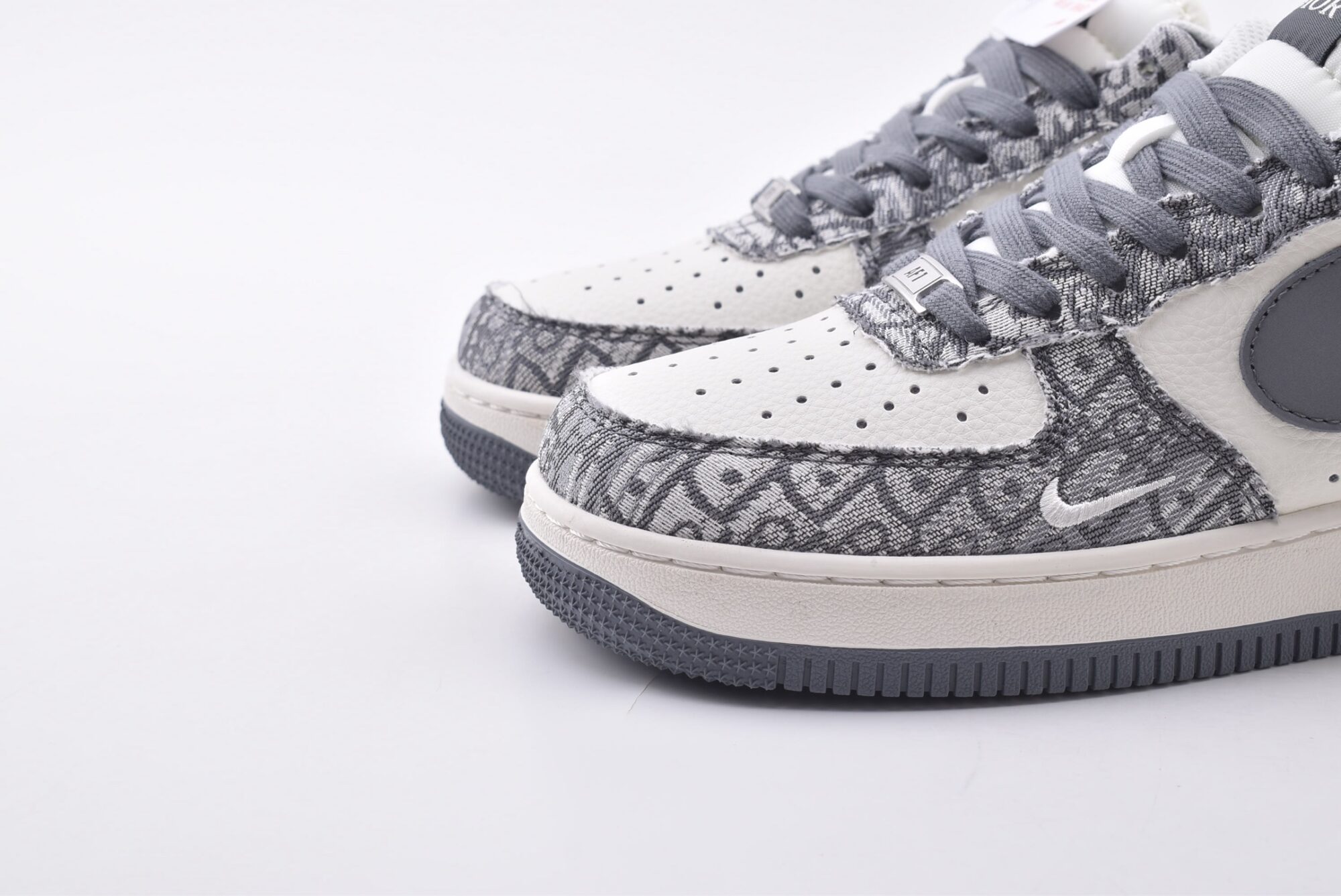 nike air force 1 customized version(white gray)