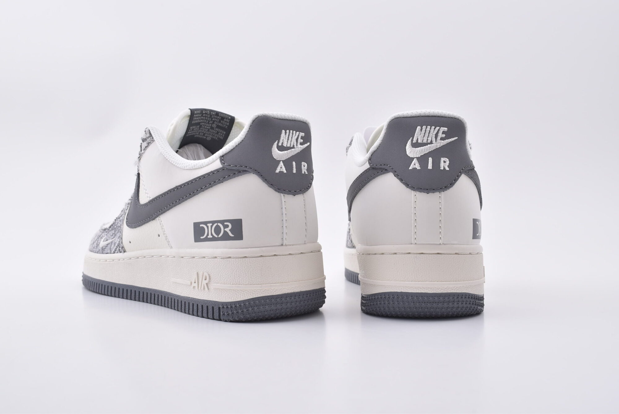 nike air force 1 customized version(white gray)