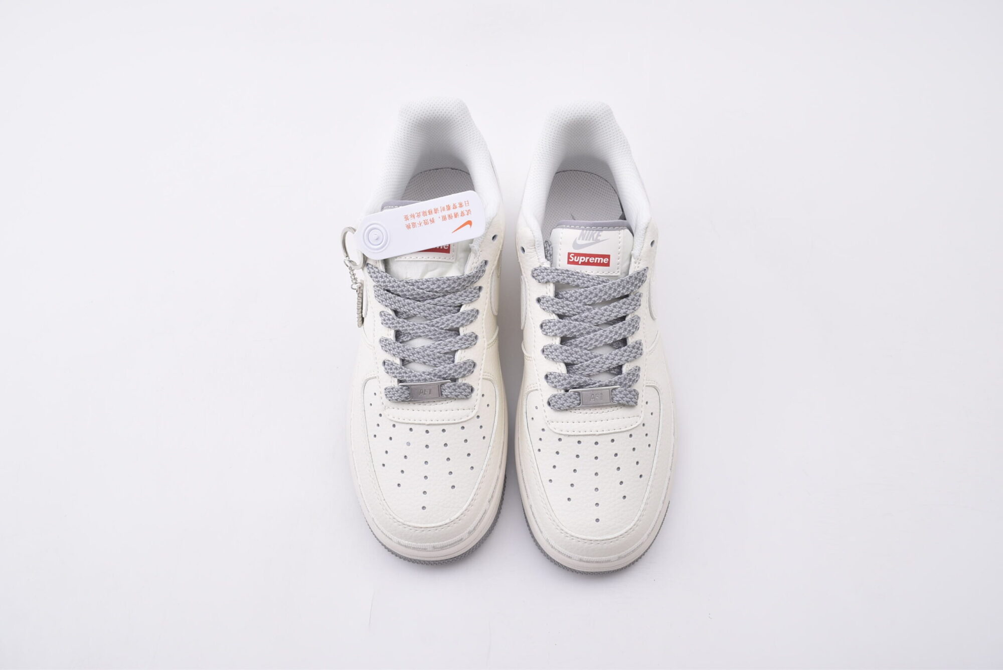 nike air force 1 customized version(white gray)