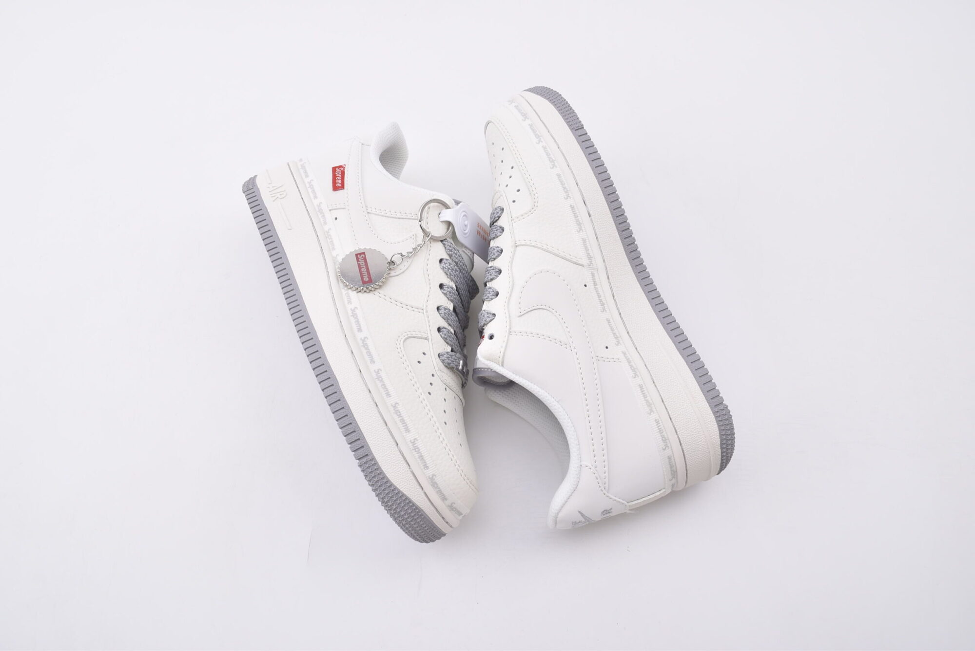 nike air force 1 customized version(white gray)