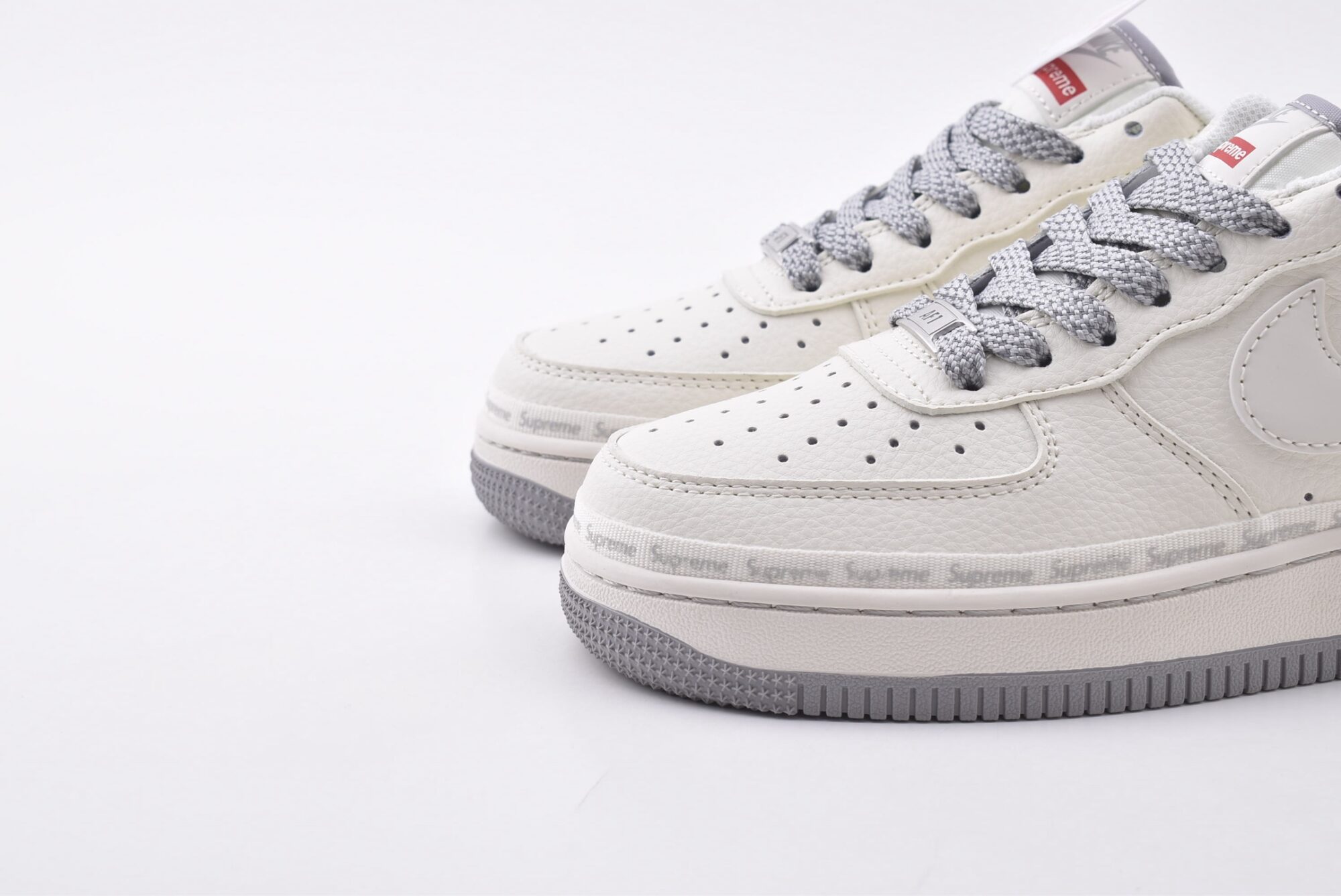 nike air force 1 customized version(white gray)
