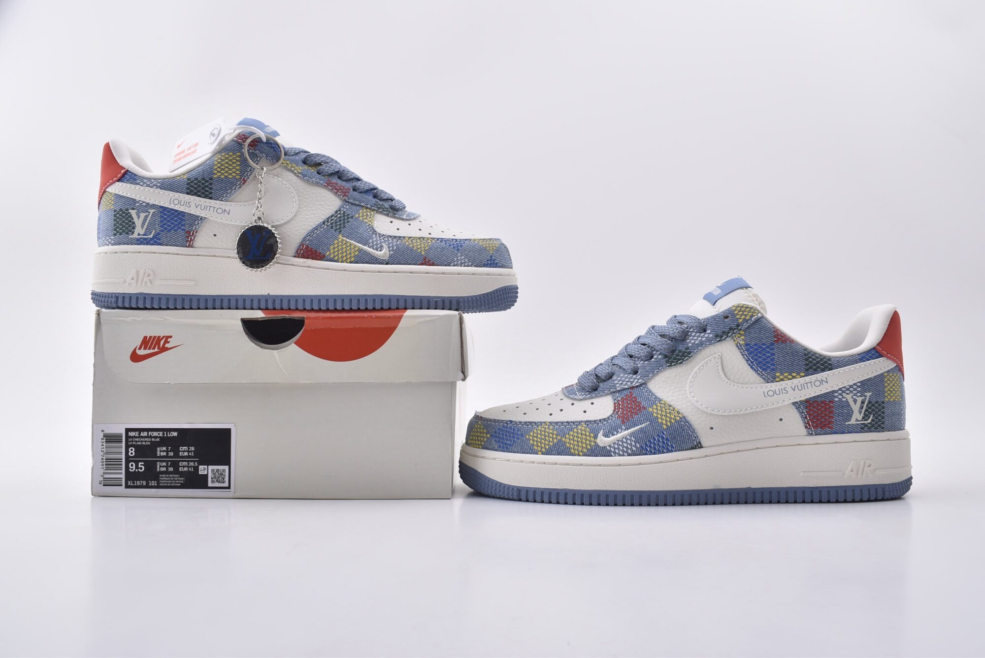 nike air force 1 x lv(white and blue)