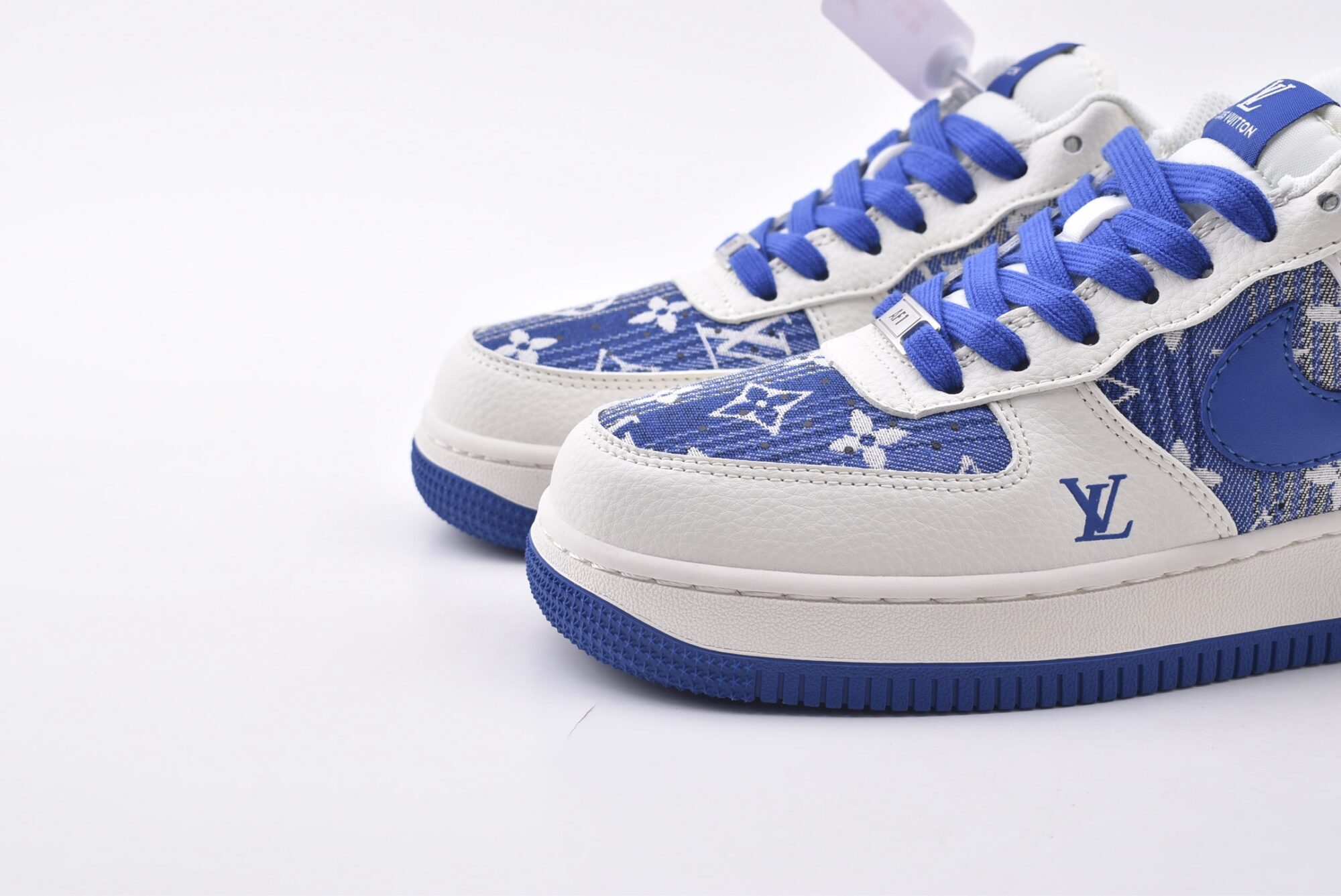 nike air force 1 x lv(white and blue jeans)