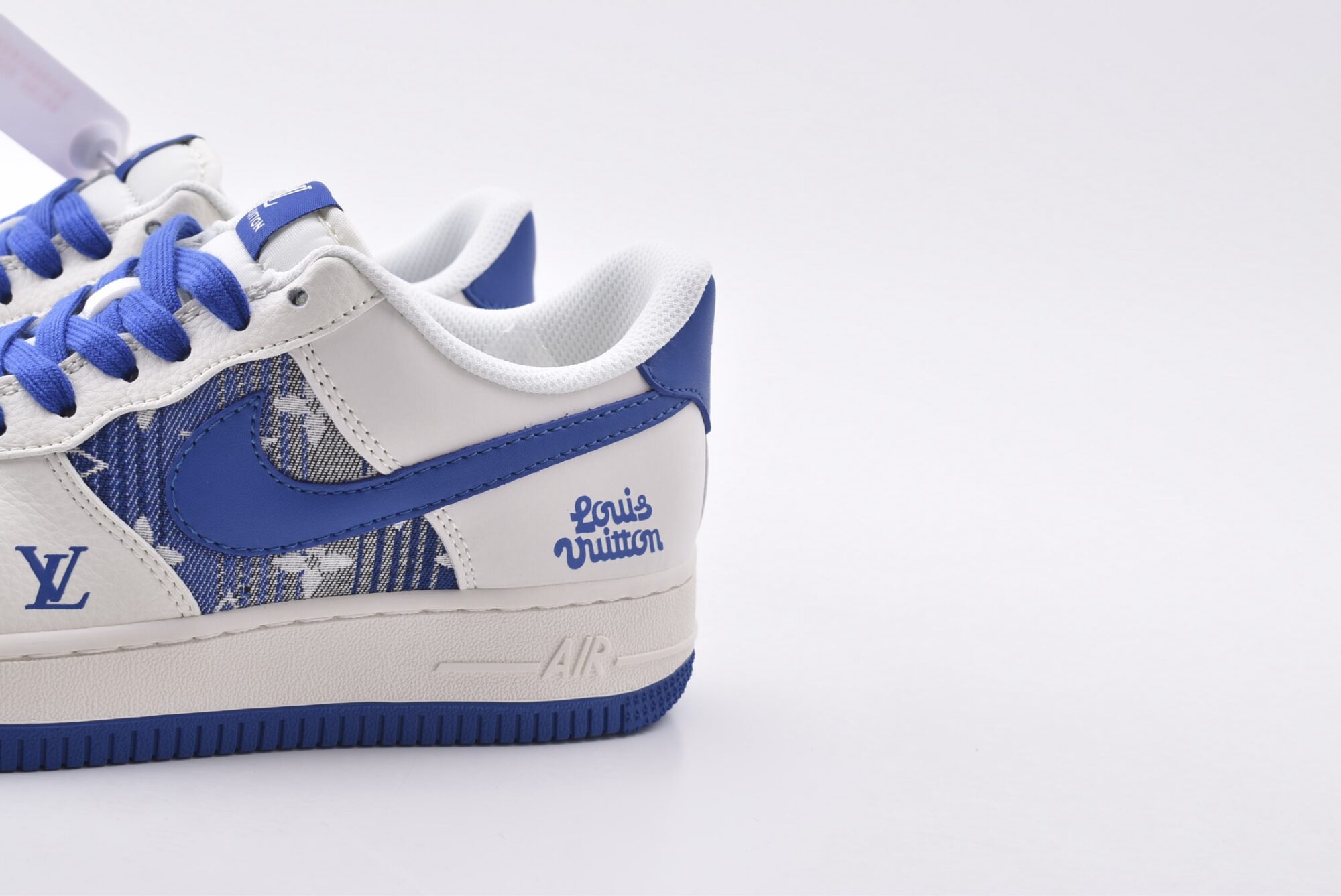 nike air force 1 x lv(white and blue jeans)