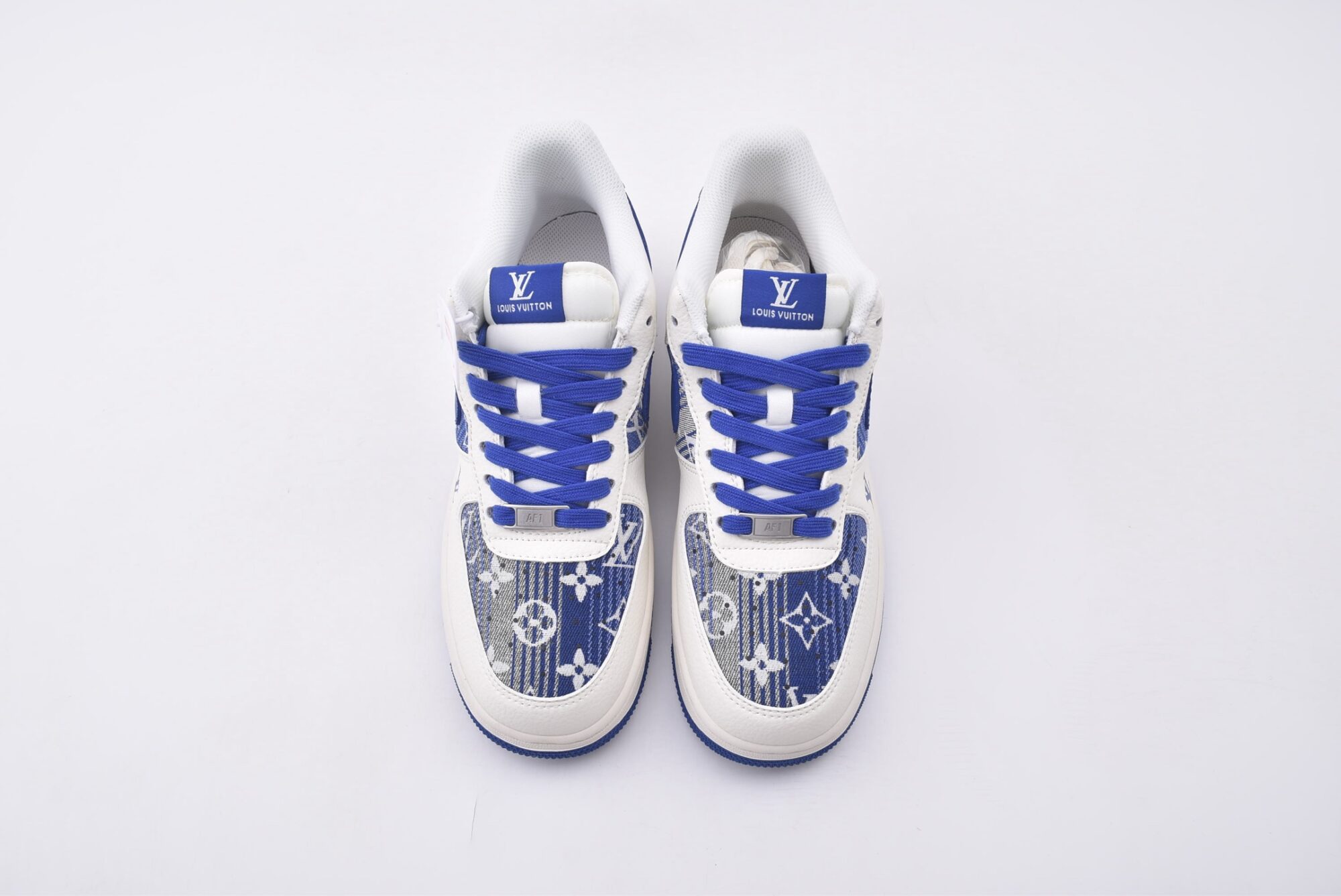 nike air force 1 x lv(white and blue jeans)