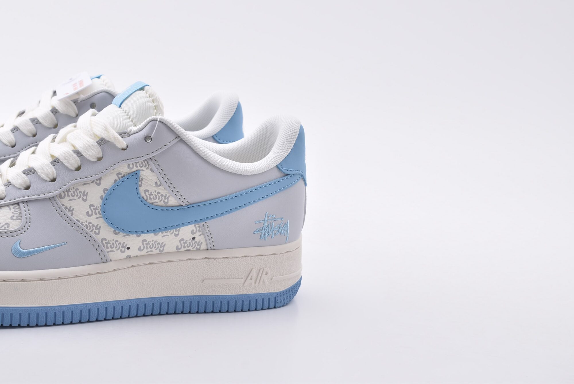 nike air force 1(white, gray, blue)