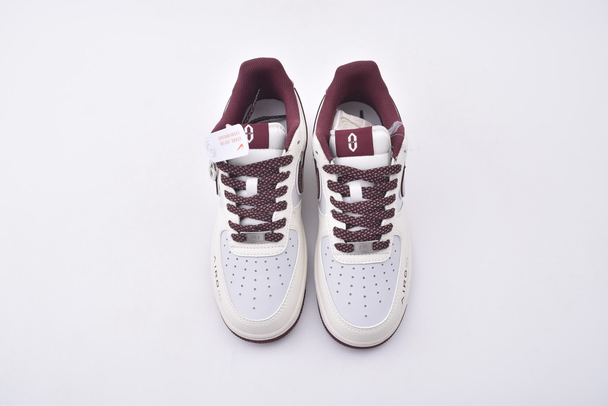 nike air force 1 huawei m9 custom edition (white wine red)