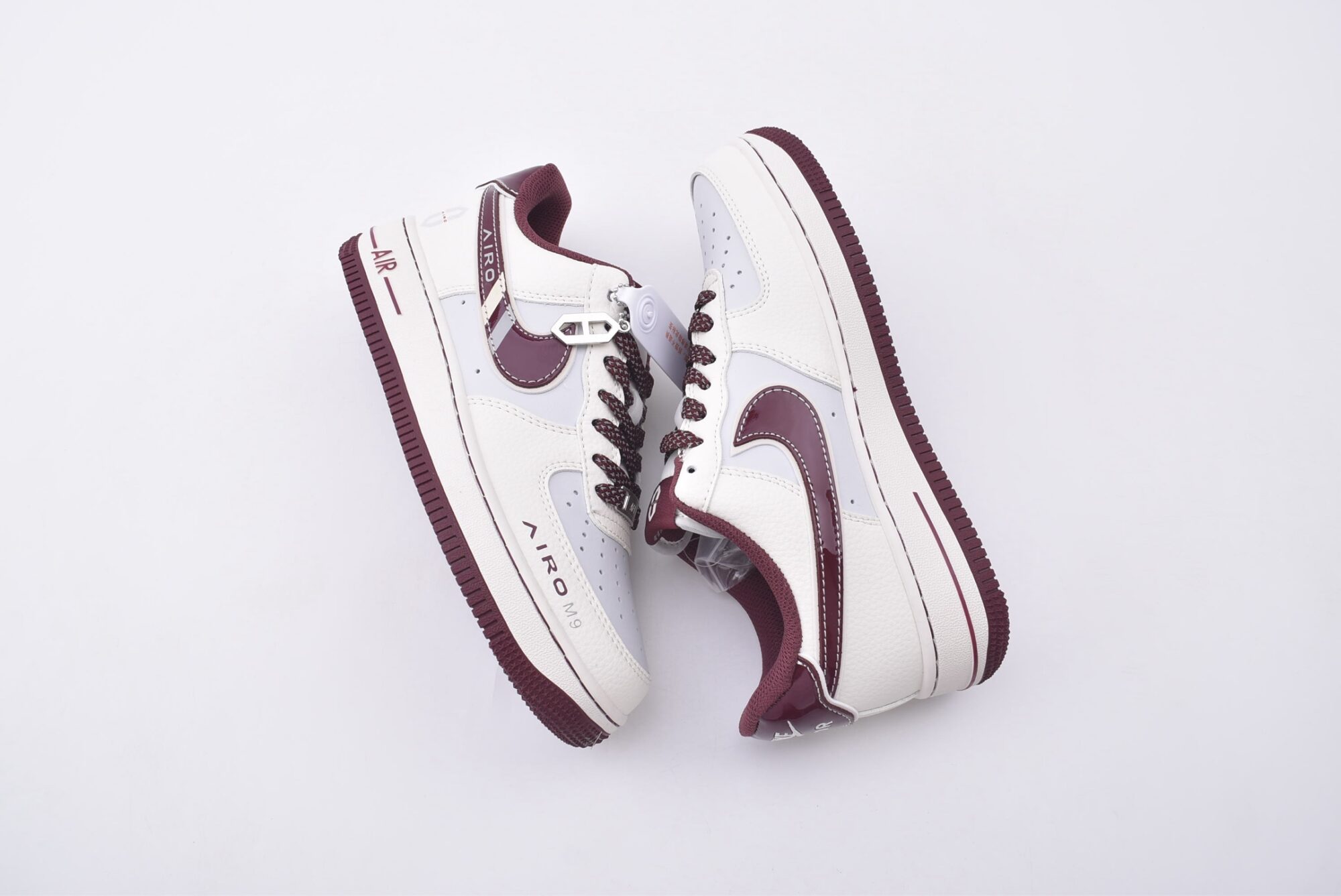 nike air force 1 huawei m9 custom edition (white wine red)