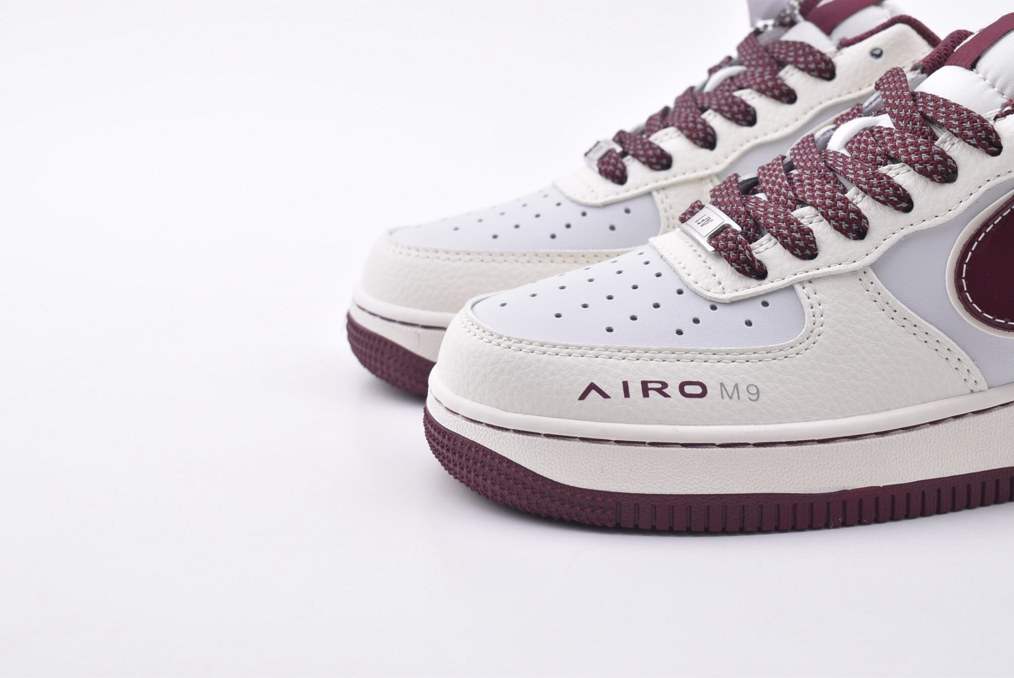 nike air force 1 huawei m9 custom edition (white wine red)