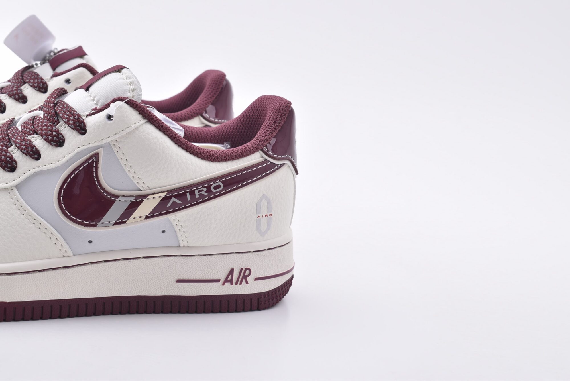 nike air force 1 huawei m9 custom edition (white wine red)