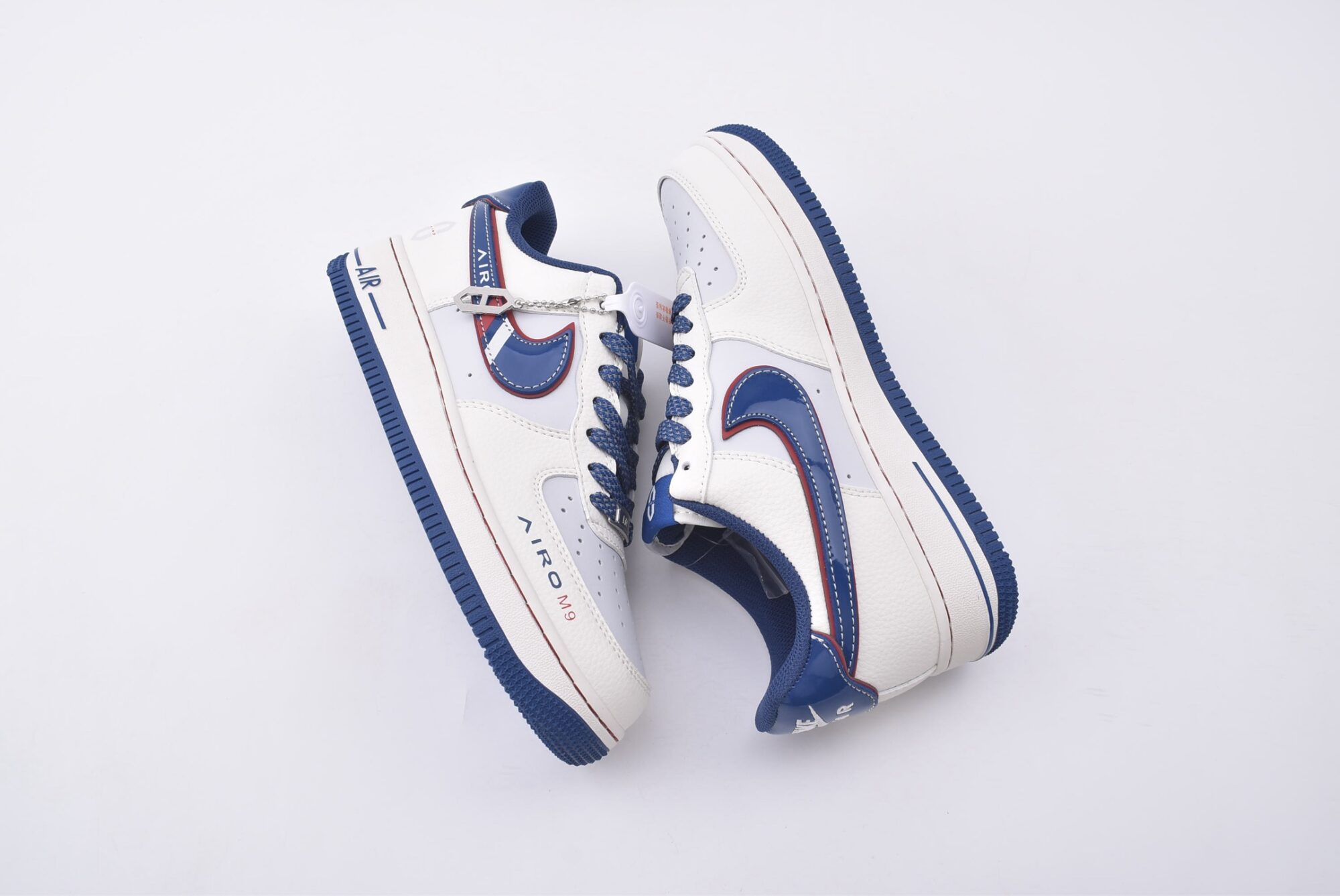 nike air force 1 huawei m9 custom edition(white and blue)