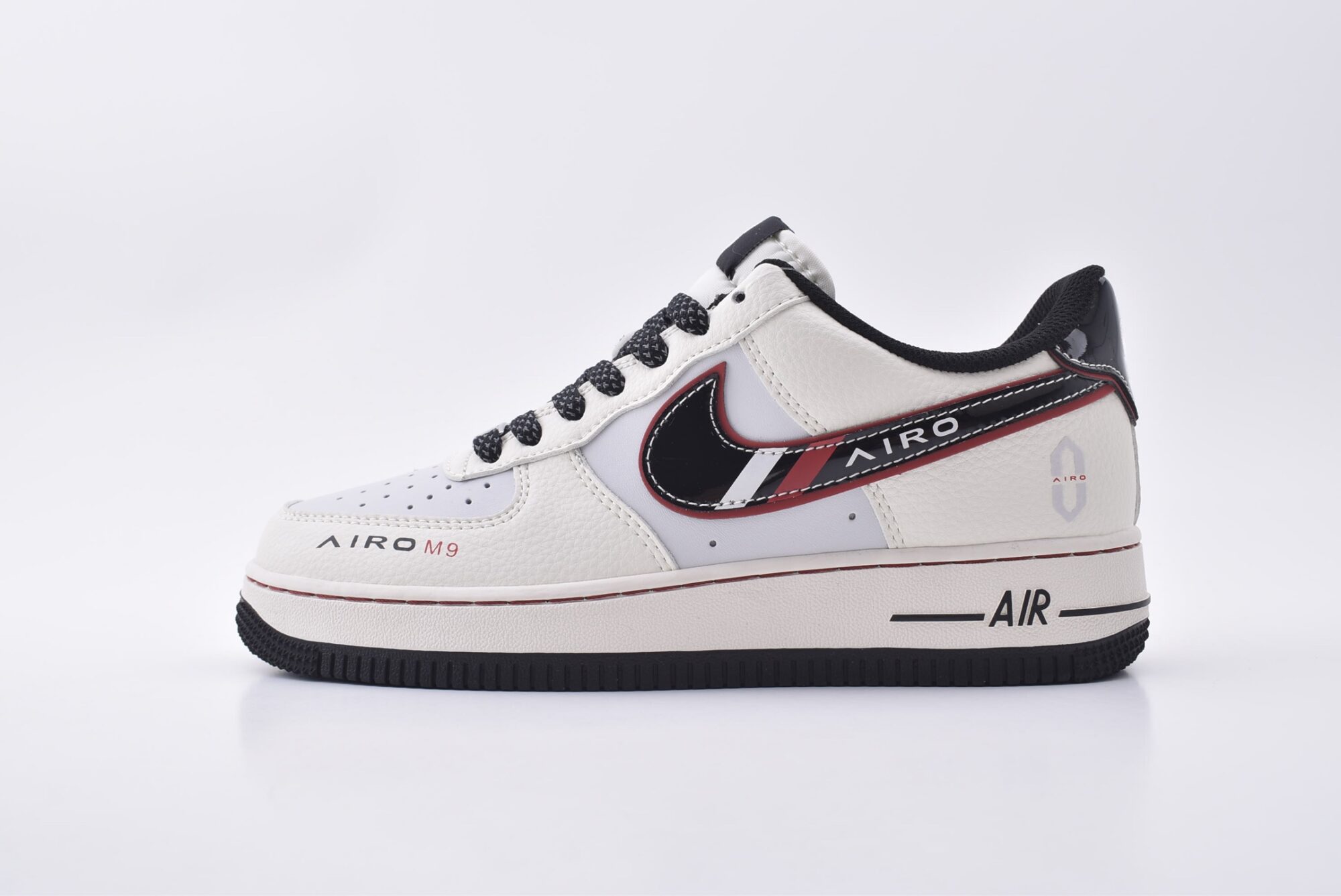 nike air force 1 huawei m9 custom edition(white, black, red)