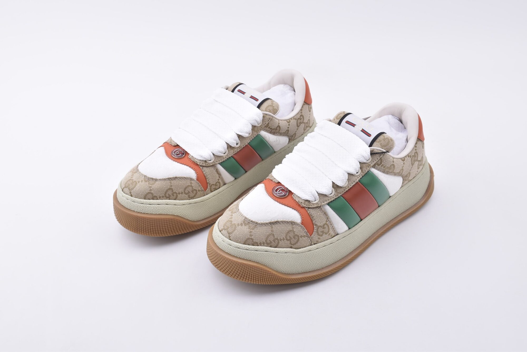 gucci dirty shoes series sneakers/thick soled