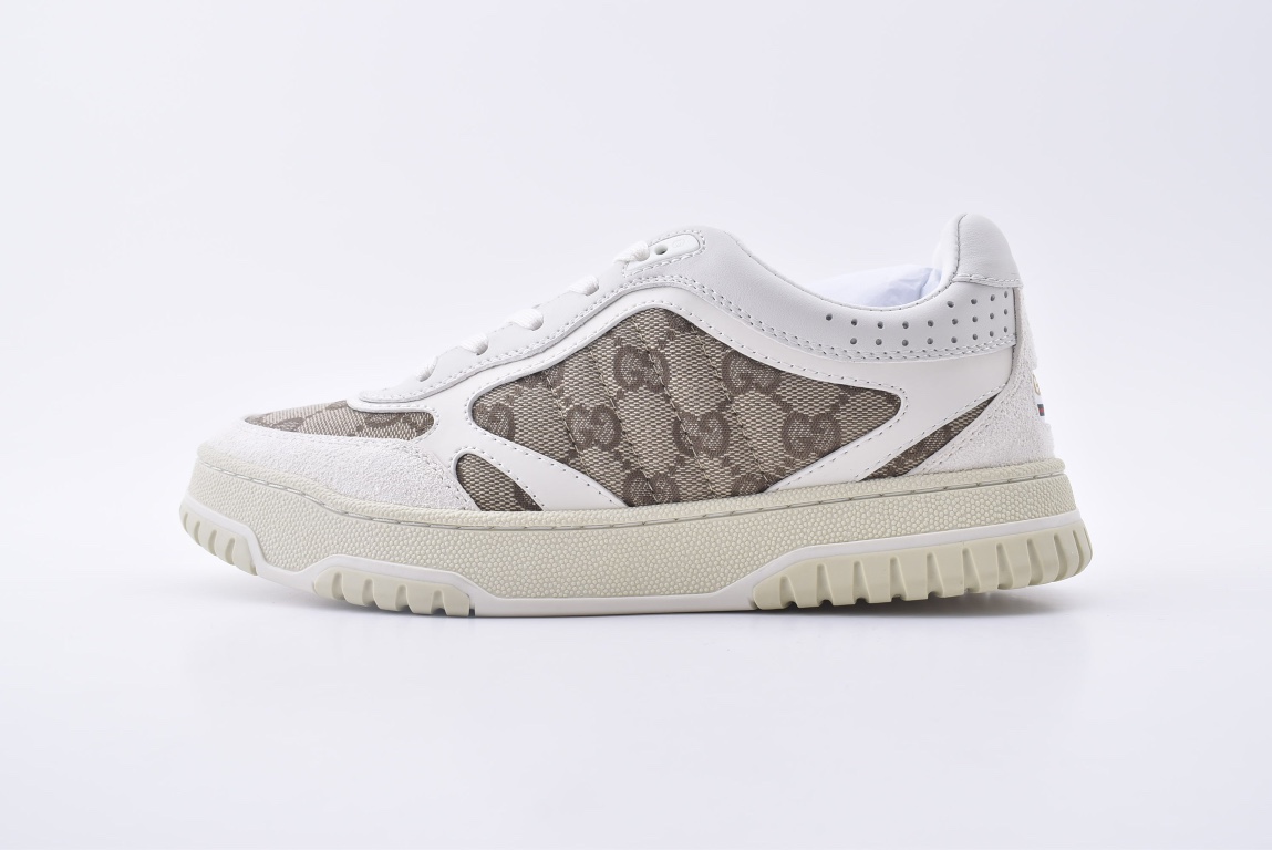 gucci re web leather sneakers