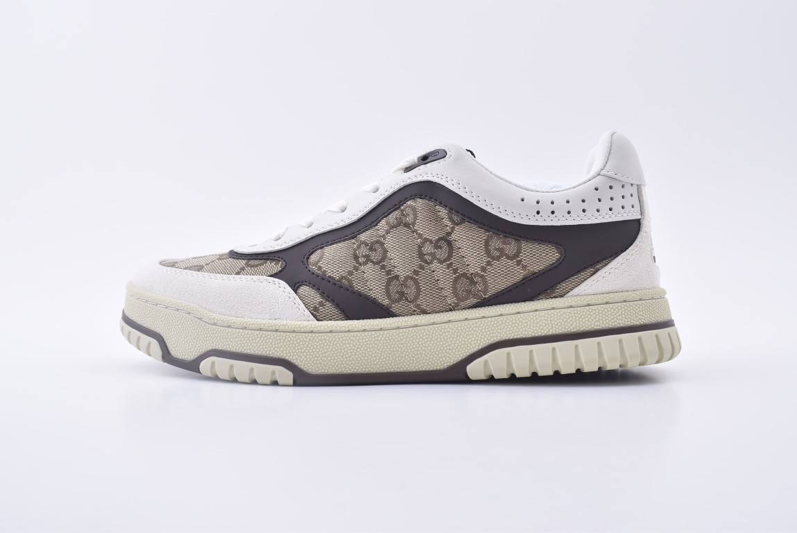 gucci re web leather sneakers