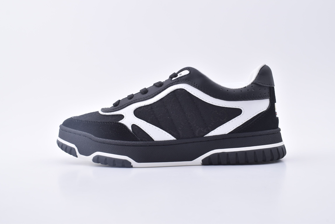 gucci re web leather sneakers